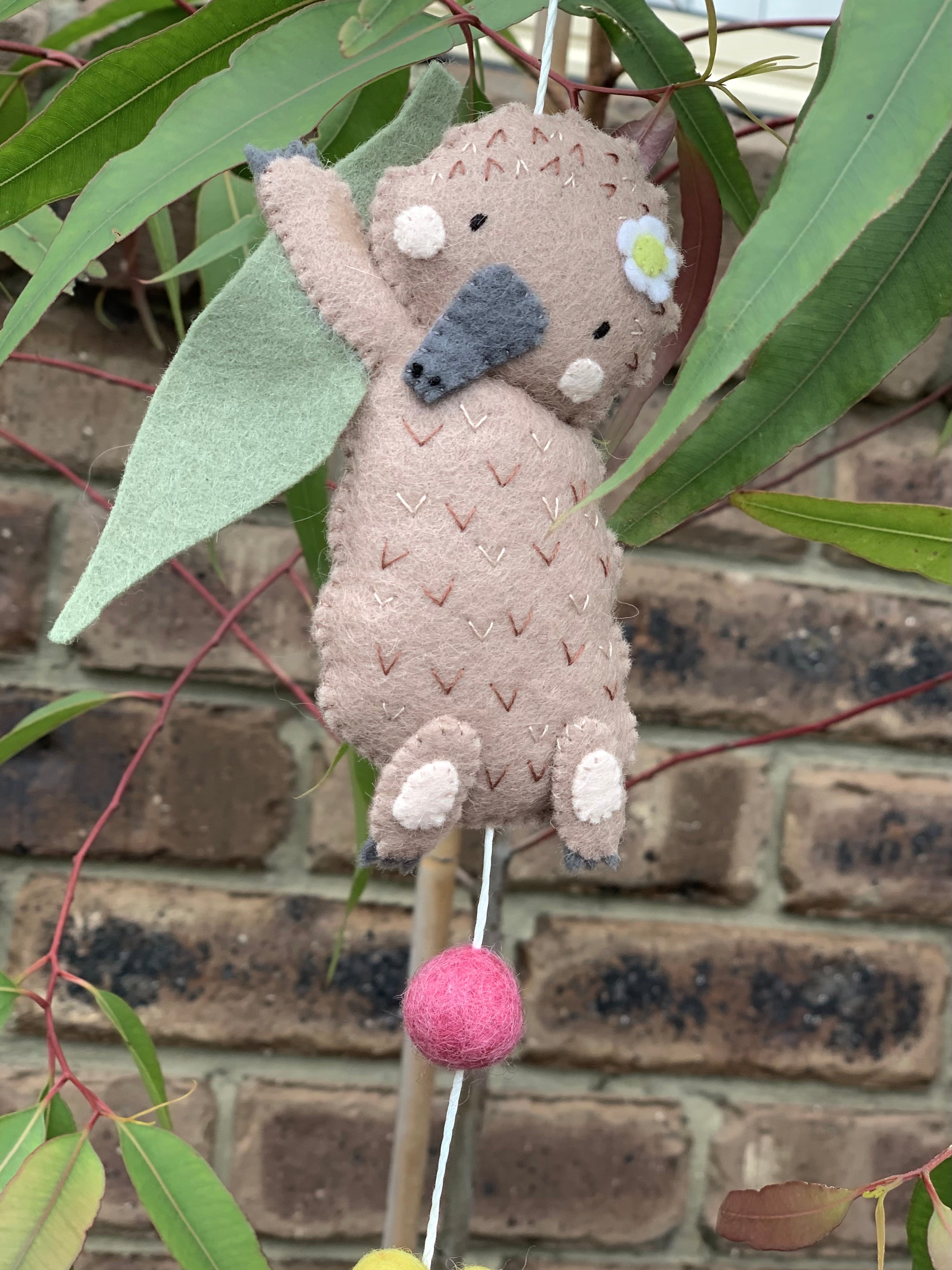 ‘Gura’ Aussie animal baby mobile