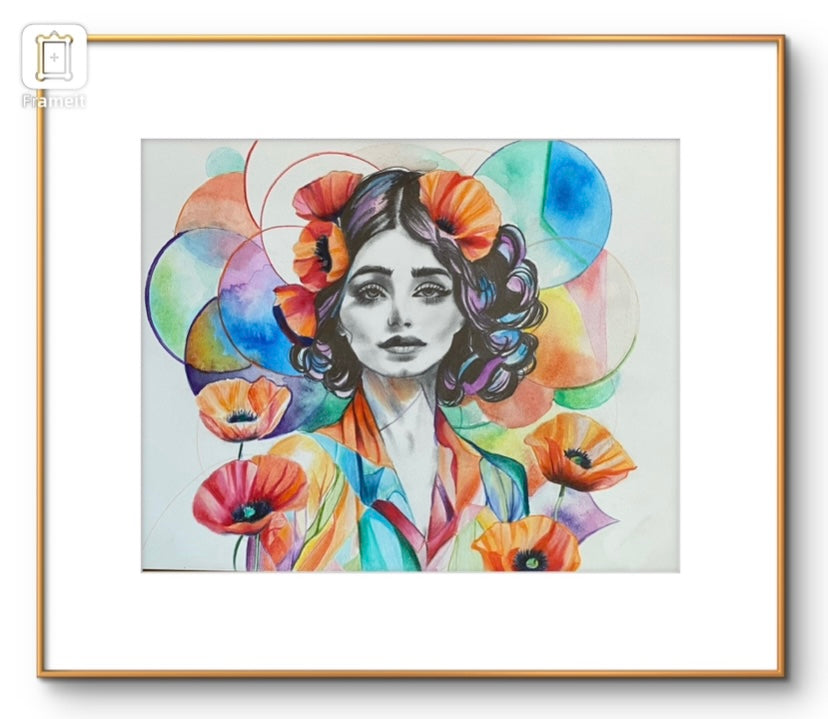 Kaleidescope - Handdrawn Print of Original Art