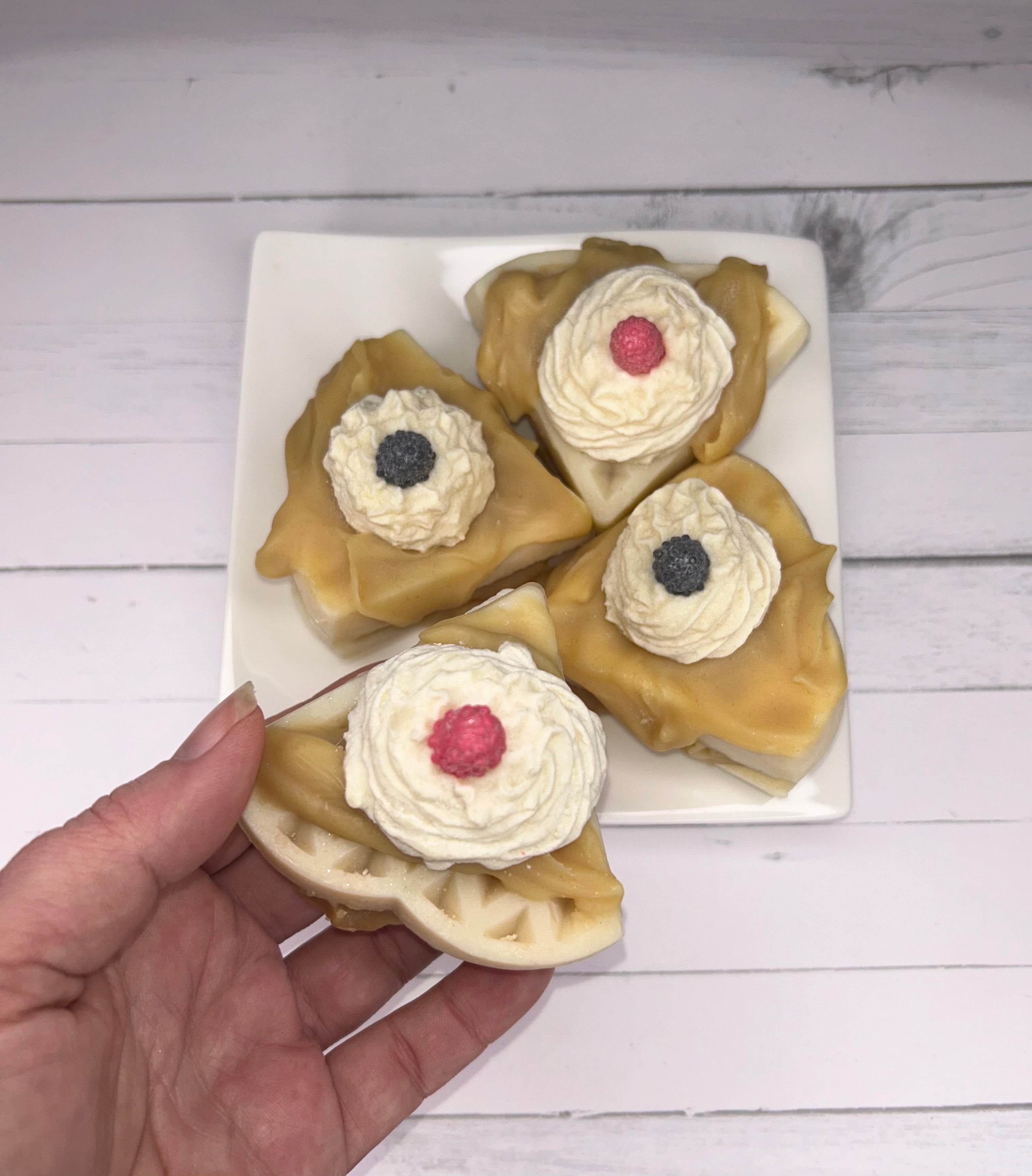 Goat’s Milk Soap Waffles | Christmas Gift Idea | Unique Guest/Hand Soap