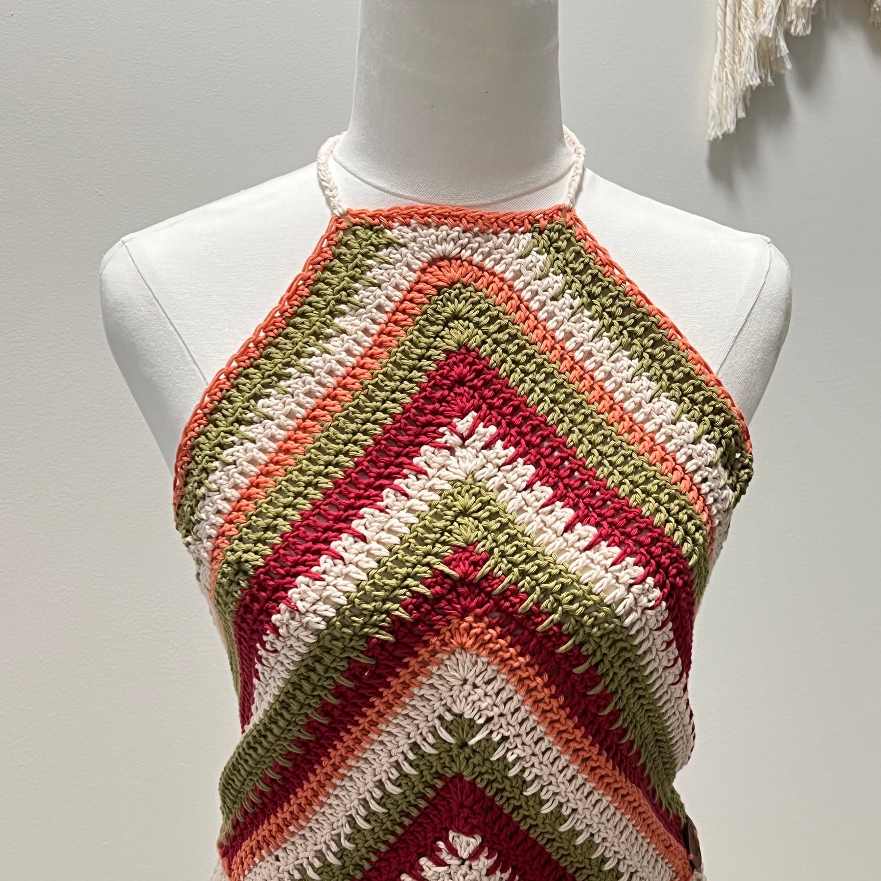 Pura Vida Crochet Halter Top