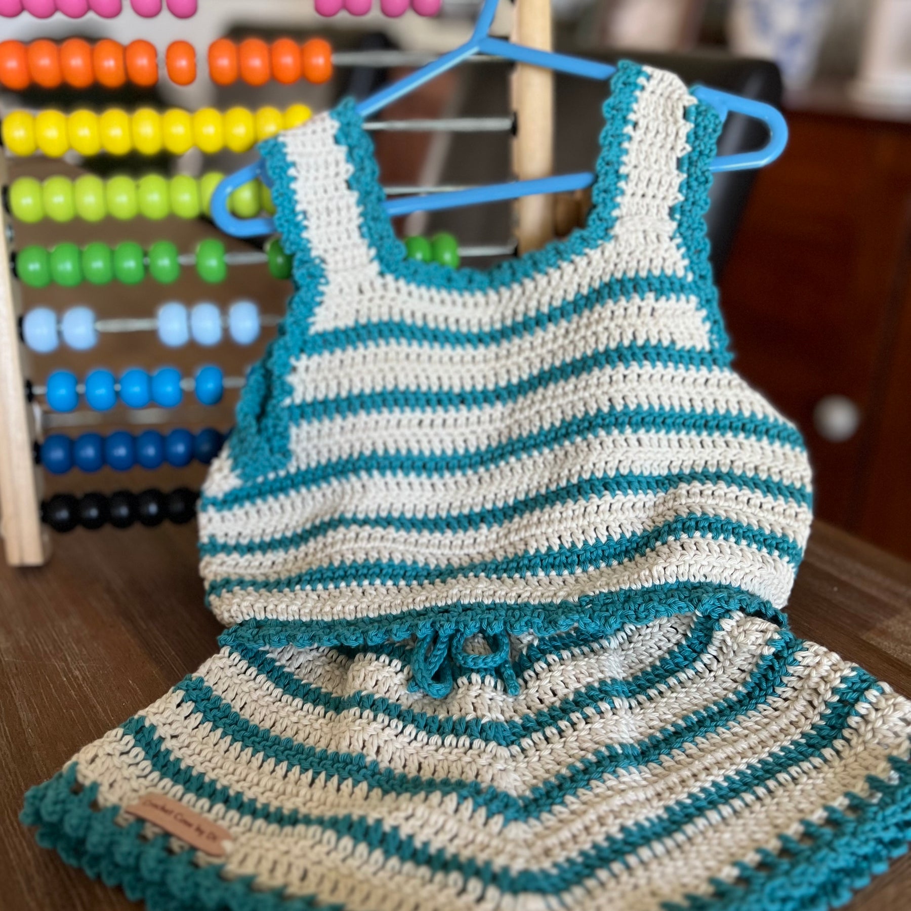 Girl’s Crochet Summer Shorts and Top Set