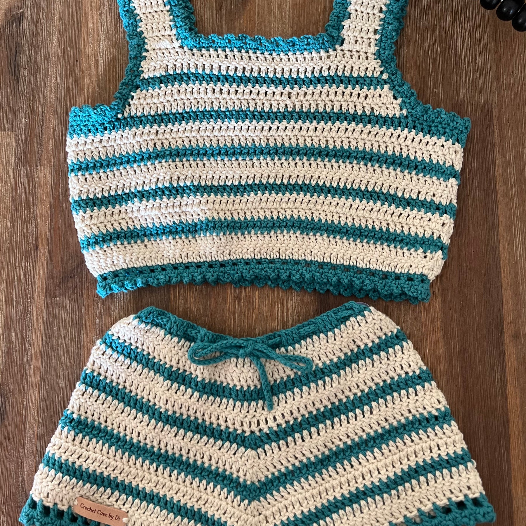 Girl’s Crochet Summer Shorts and Top Set