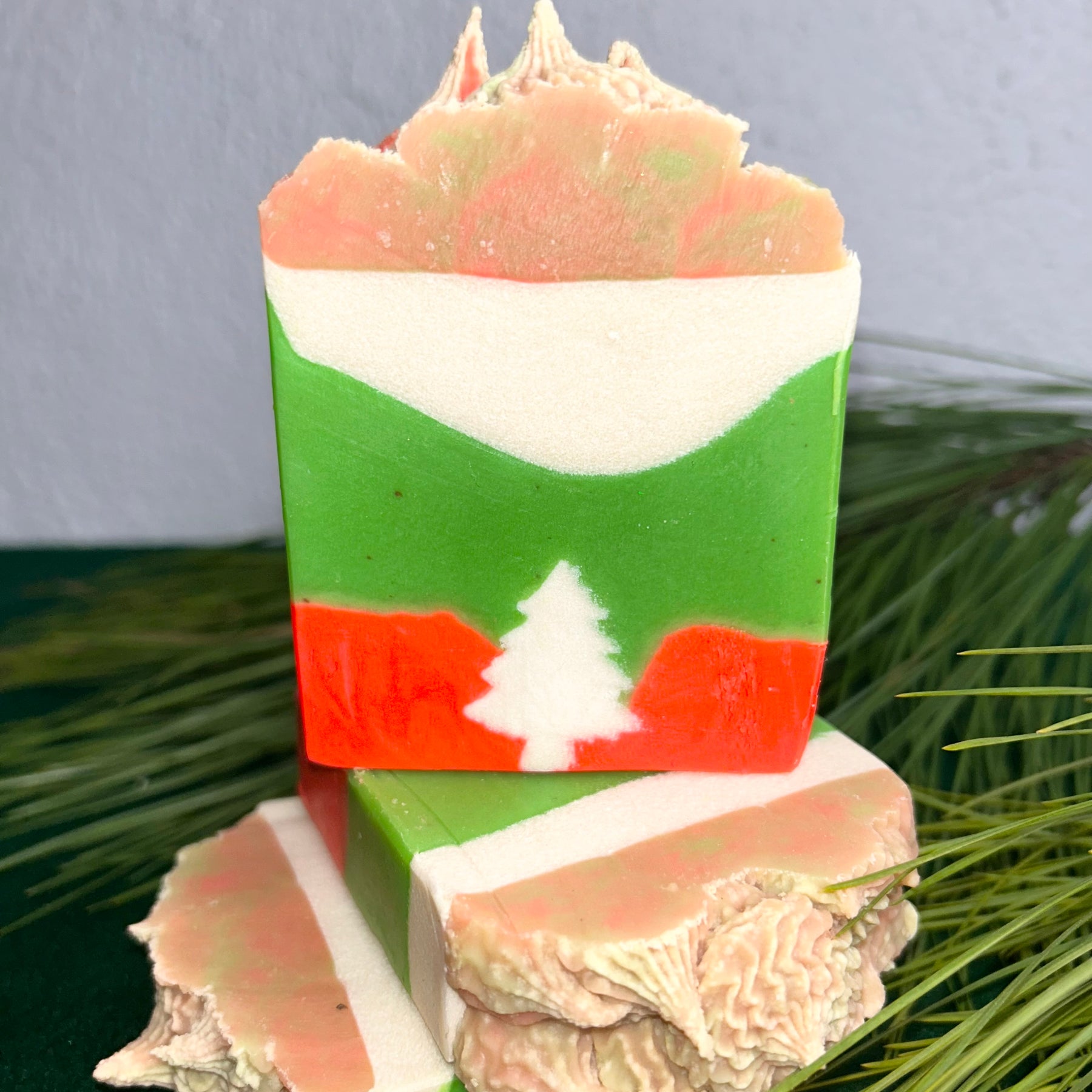 Handmade Christmas Soap | Pine Pollen | Shea Butter | Natural & Gentle Formula