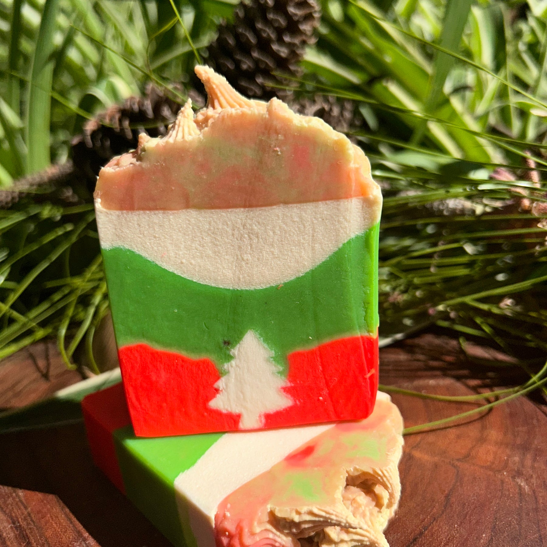 Handmade Christmas Soap | Pine Pollen | Shea Butter | Natural & Gentle Formula