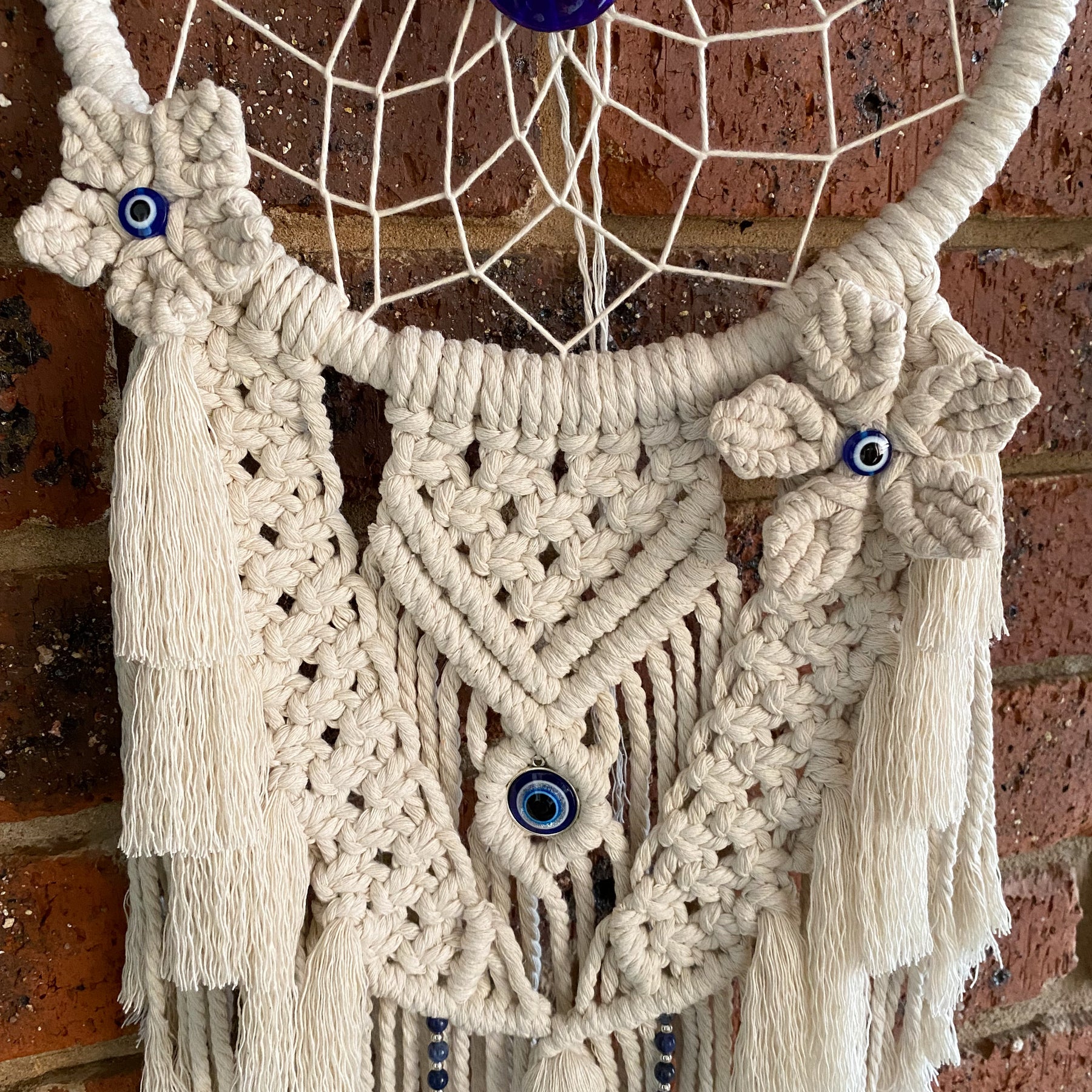Macrame Evil Eye Dream Catcher