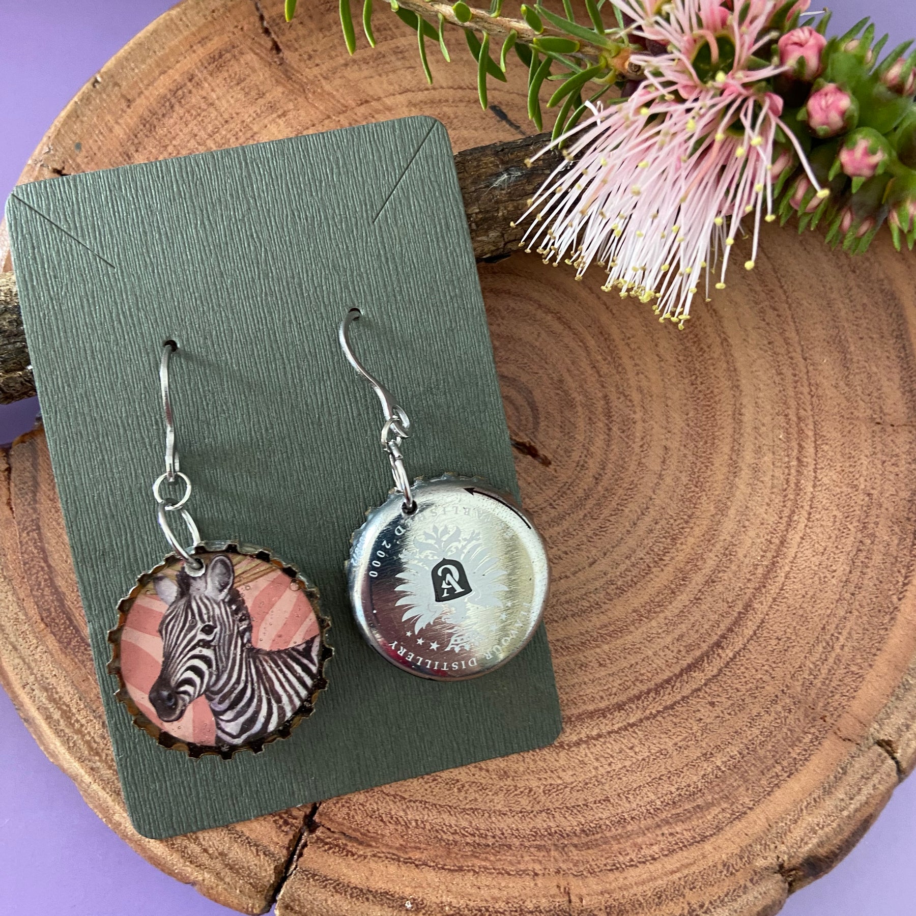 Bottle Cap Earrings