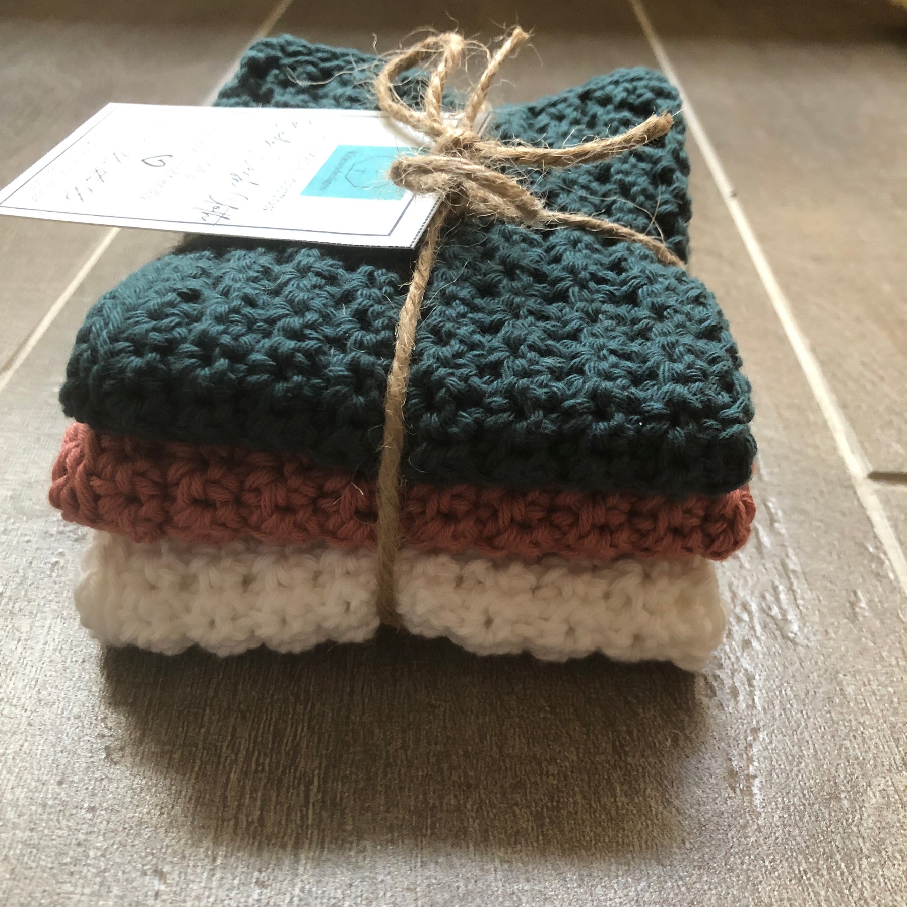 Reusable Cotton Wash Cloths - Set 3