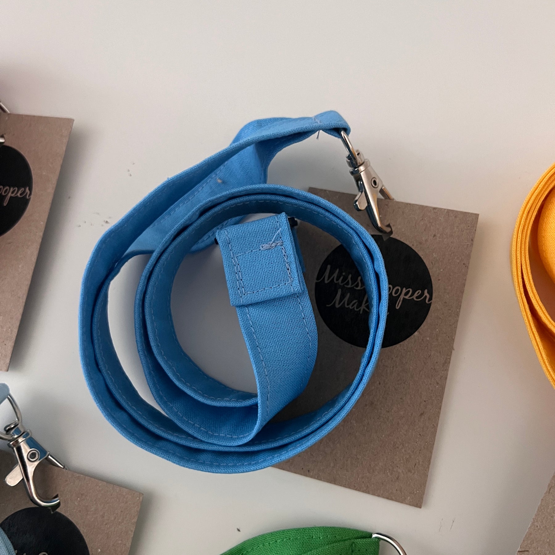 Fabric Lanyards - Solid Colours -with quick-release safety clasp