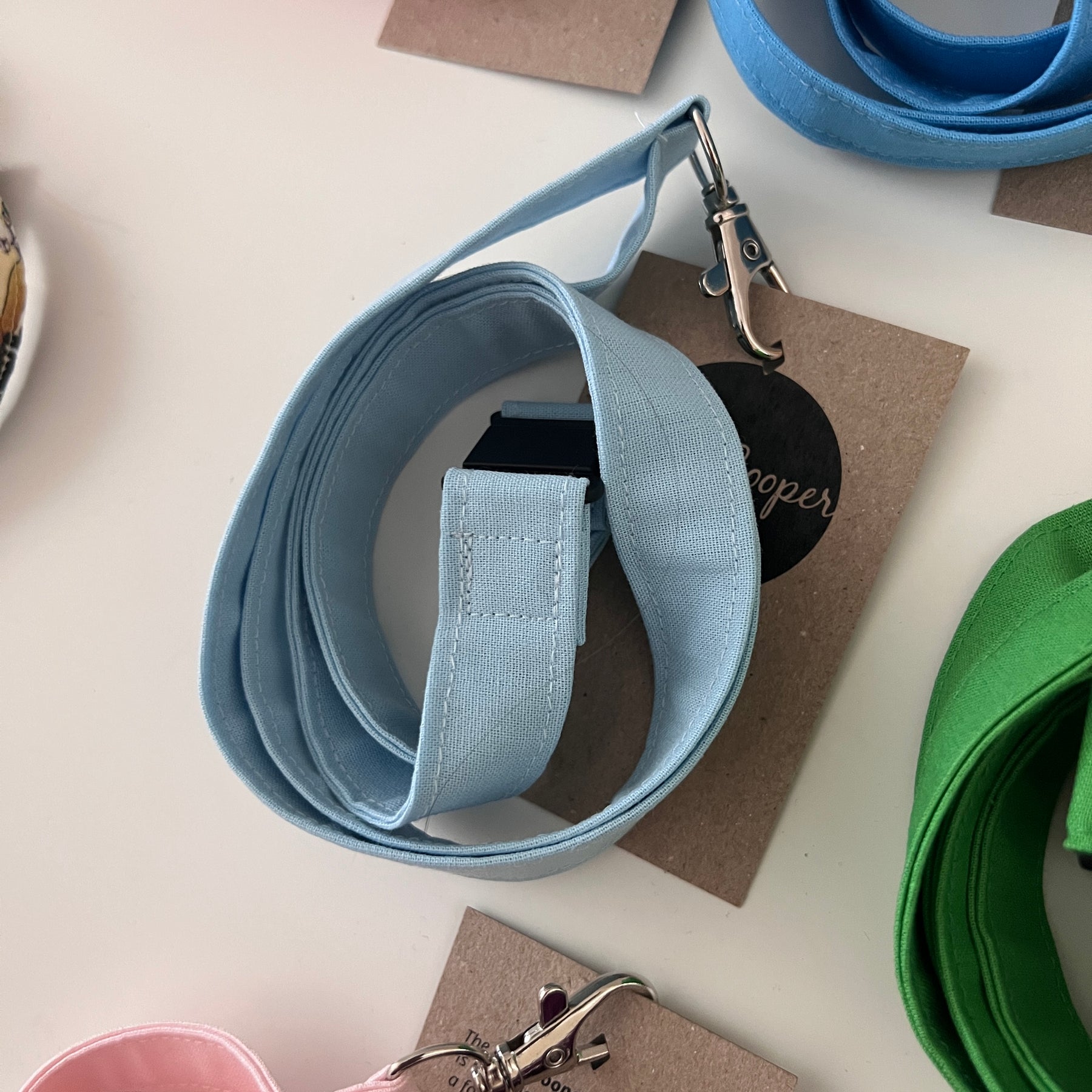 Fabric Lanyards - Solid Colours -with quick-release safety clasp