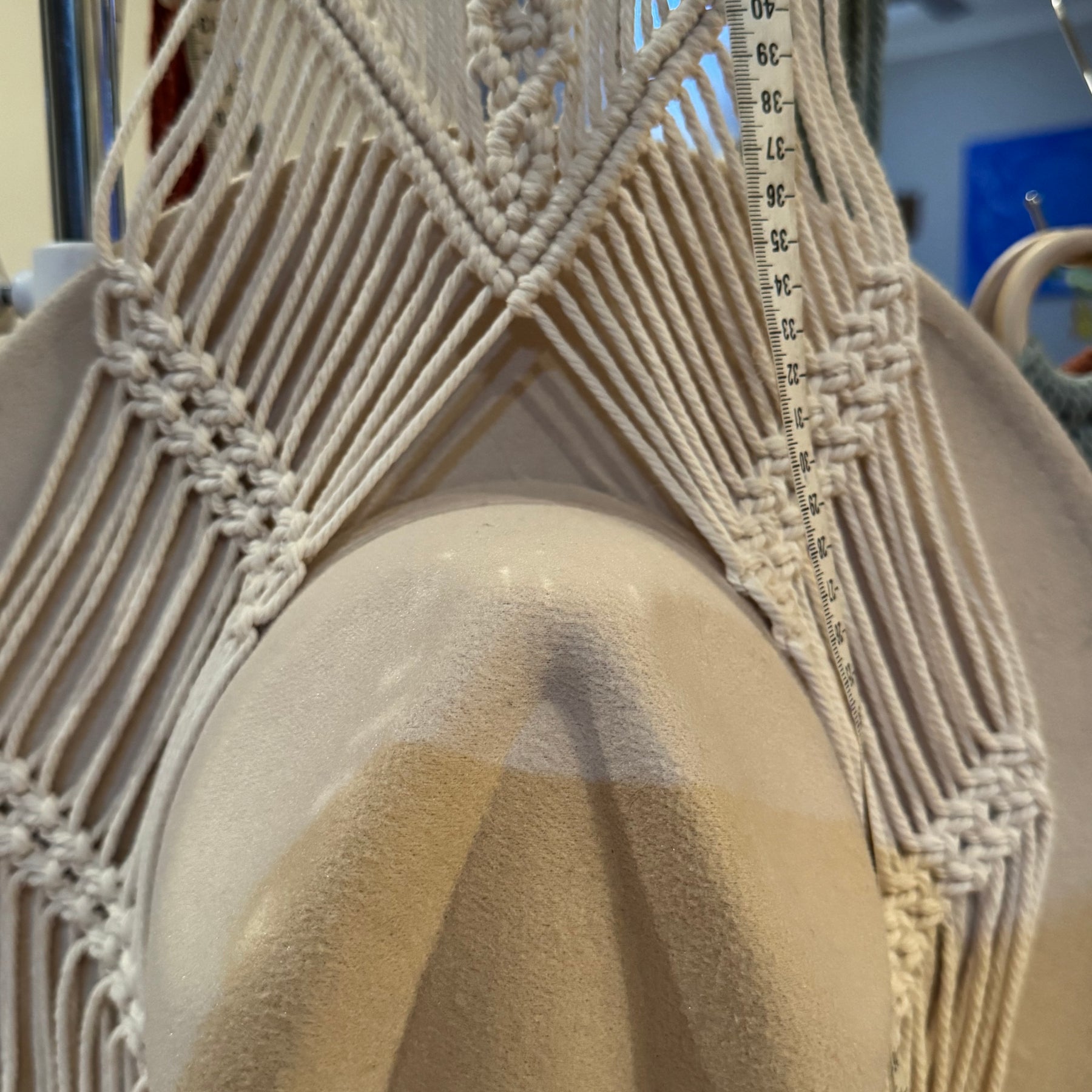 Macrame 4 Hats & 5-10 Caps Hanger