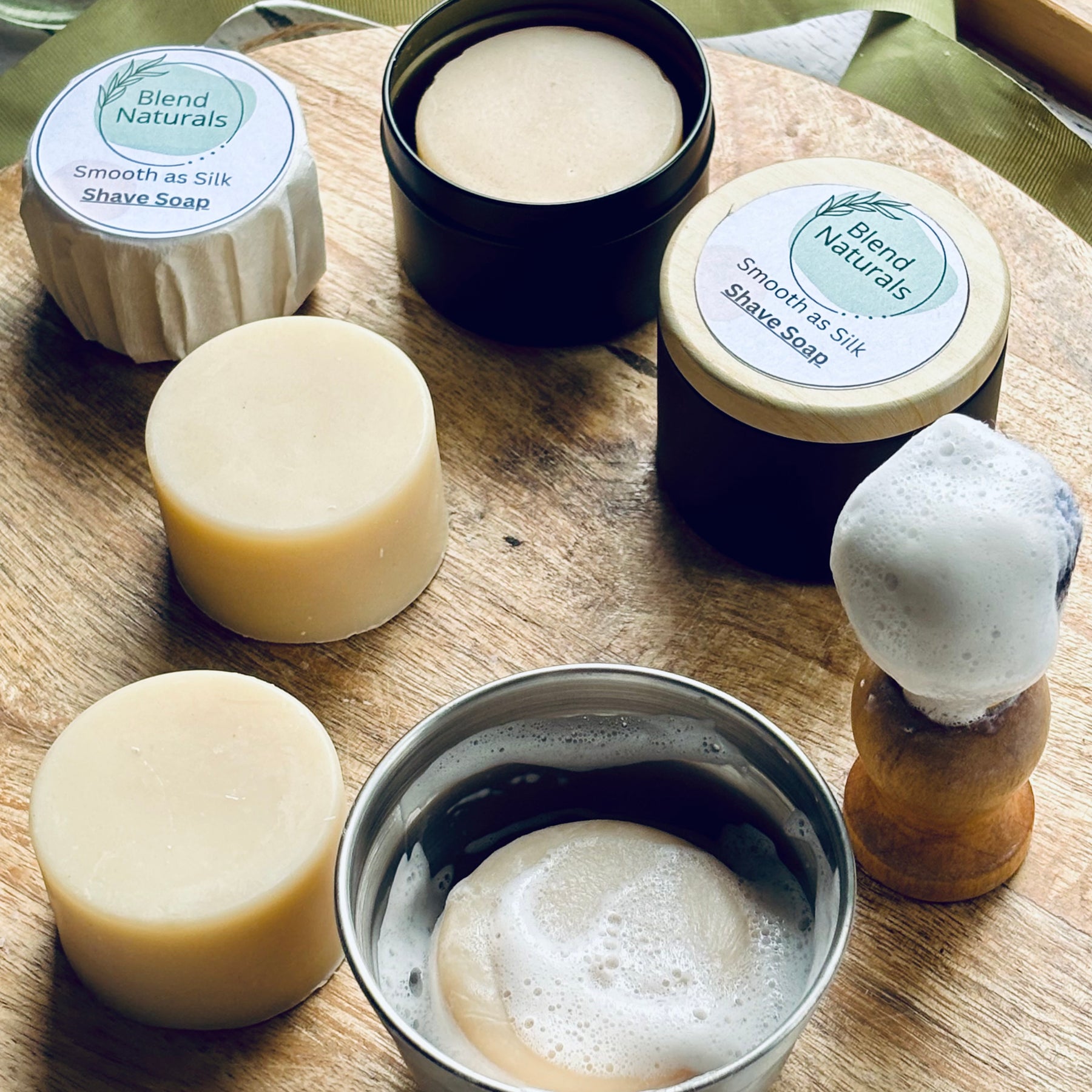 Smooth as Silk Shave Soap.