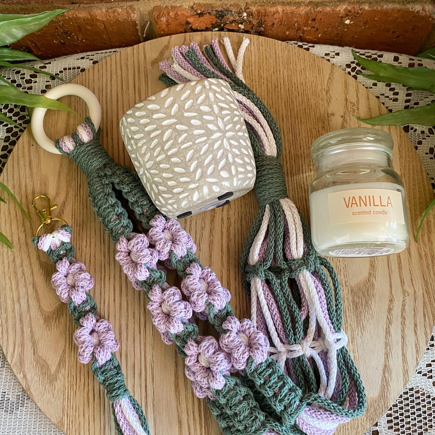 Macrame Gift Box - Lilac