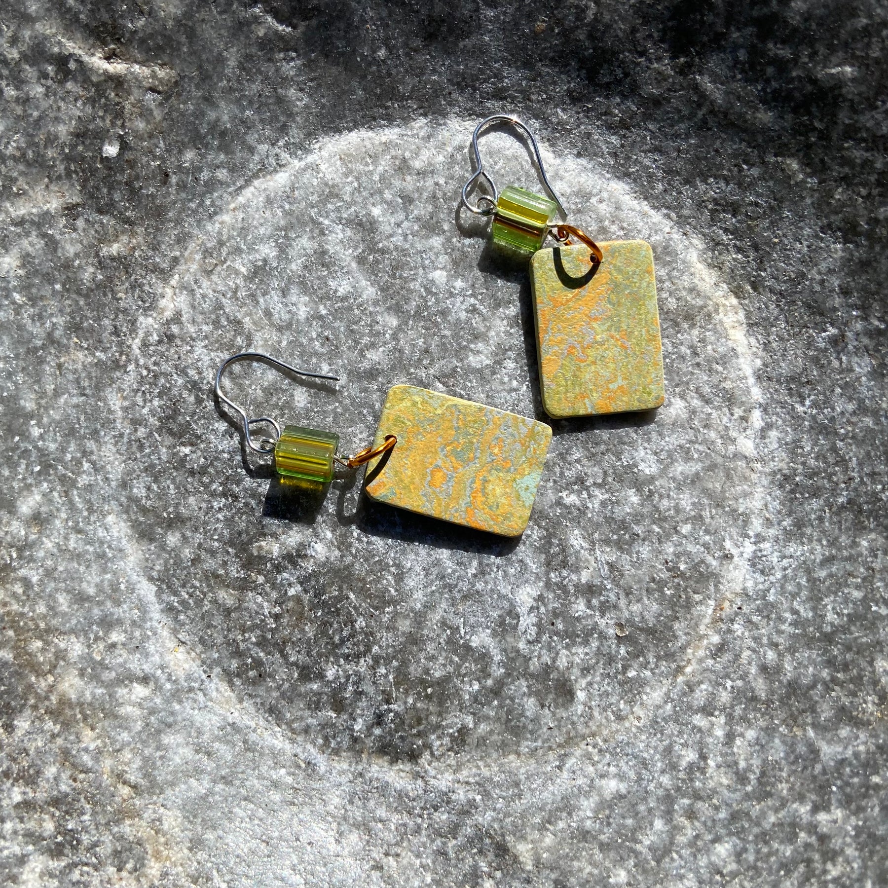 HANDMADE EARRINGS MADE WITH FLOORING