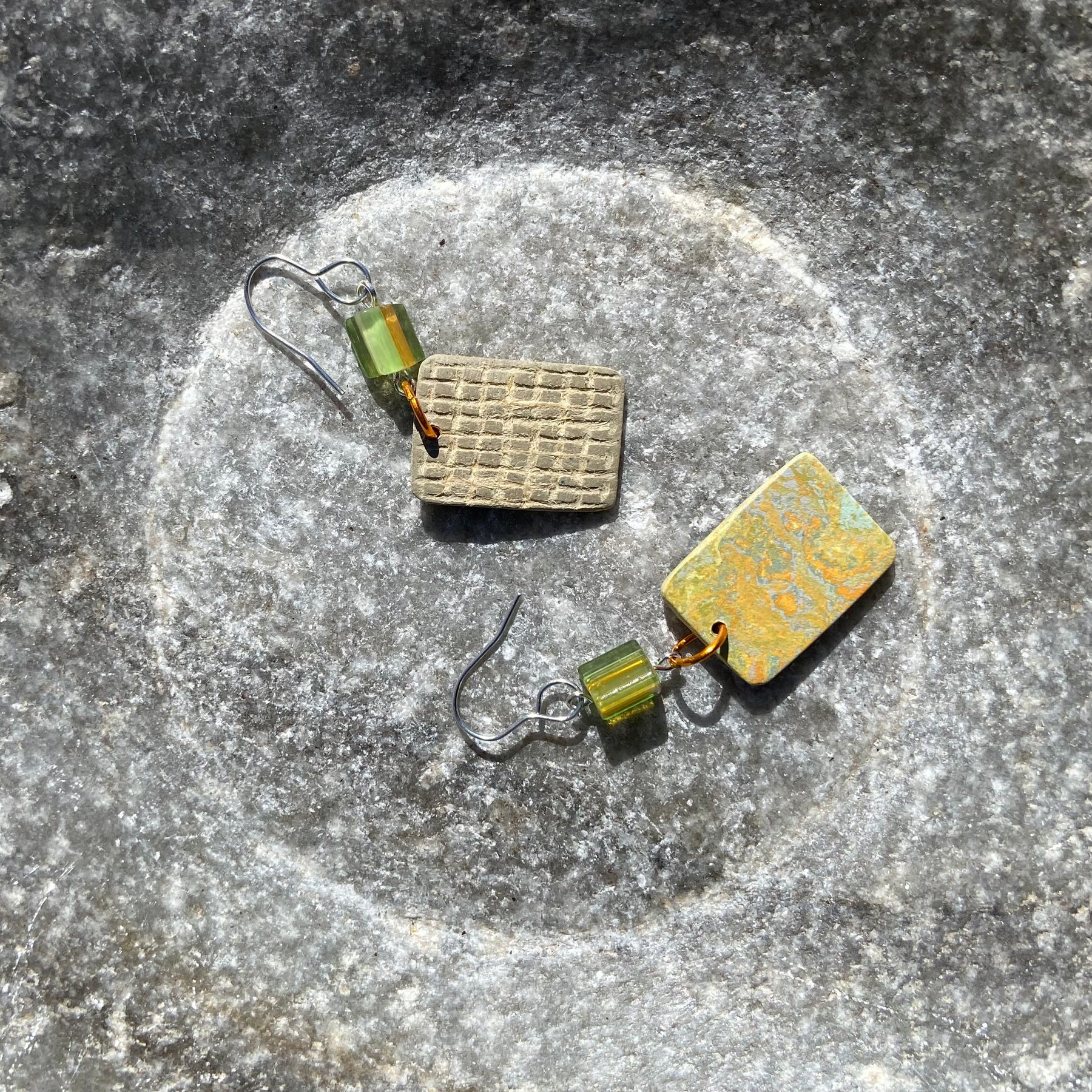 HANDMADE EARRINGS MADE WITH FLOORING
