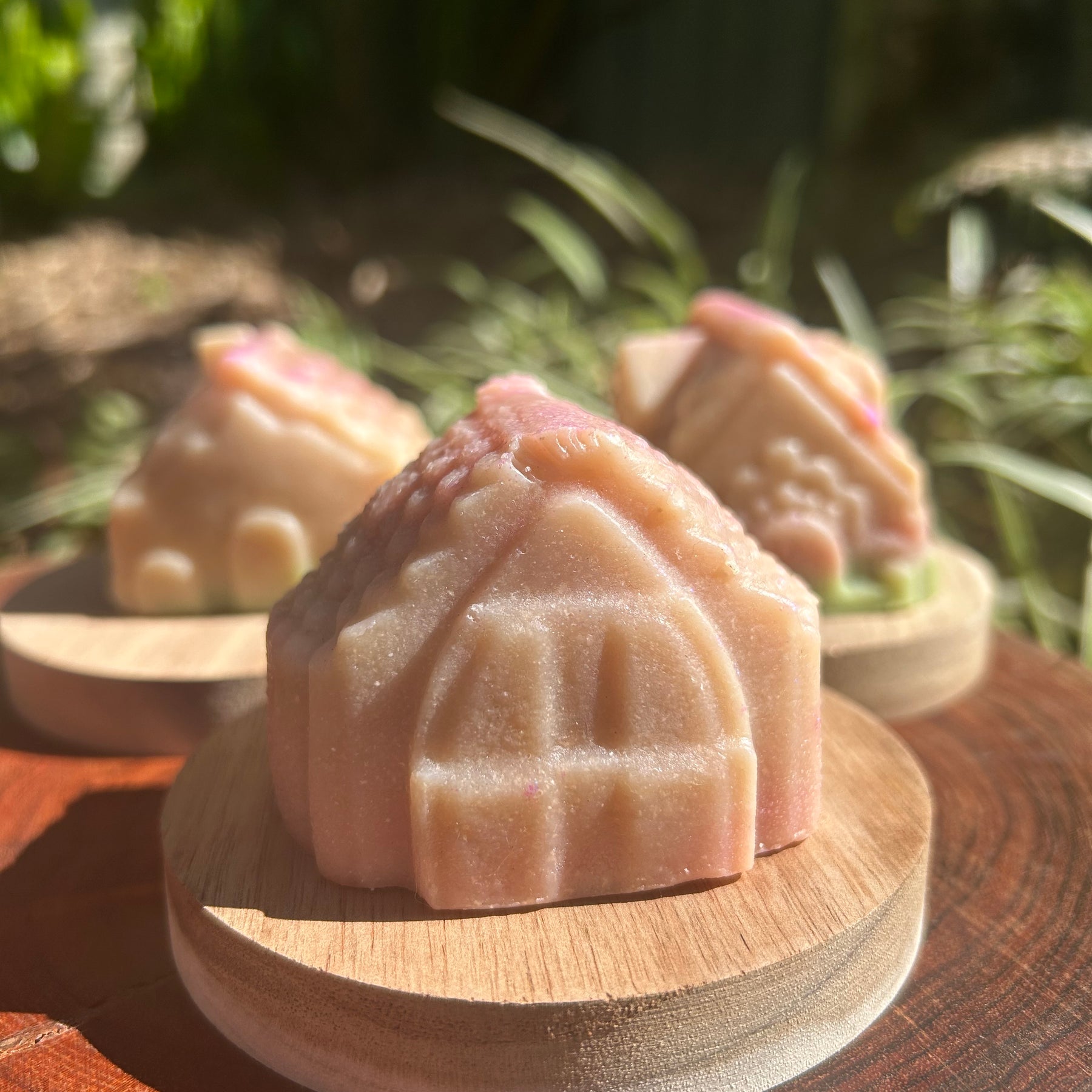 Handmade Christmas Soap Elf House | Natural Holiday Gift | Festive Glitter