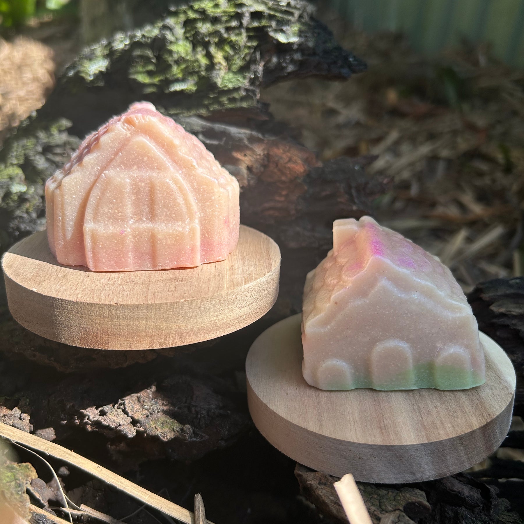 Handmade Christmas Soap Elf House | Natural Holiday Gift | Festive Glitter
