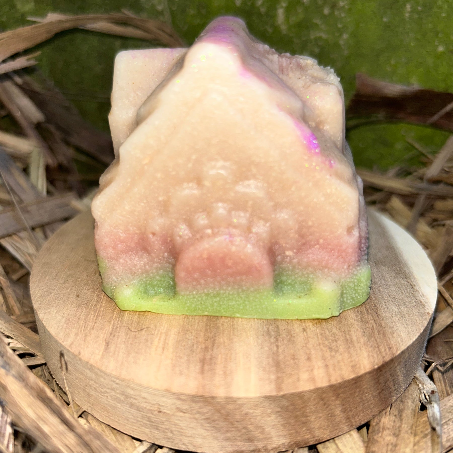 Handmade Christmas Soap Elf House | Natural Holiday Gift | Festive Glitter