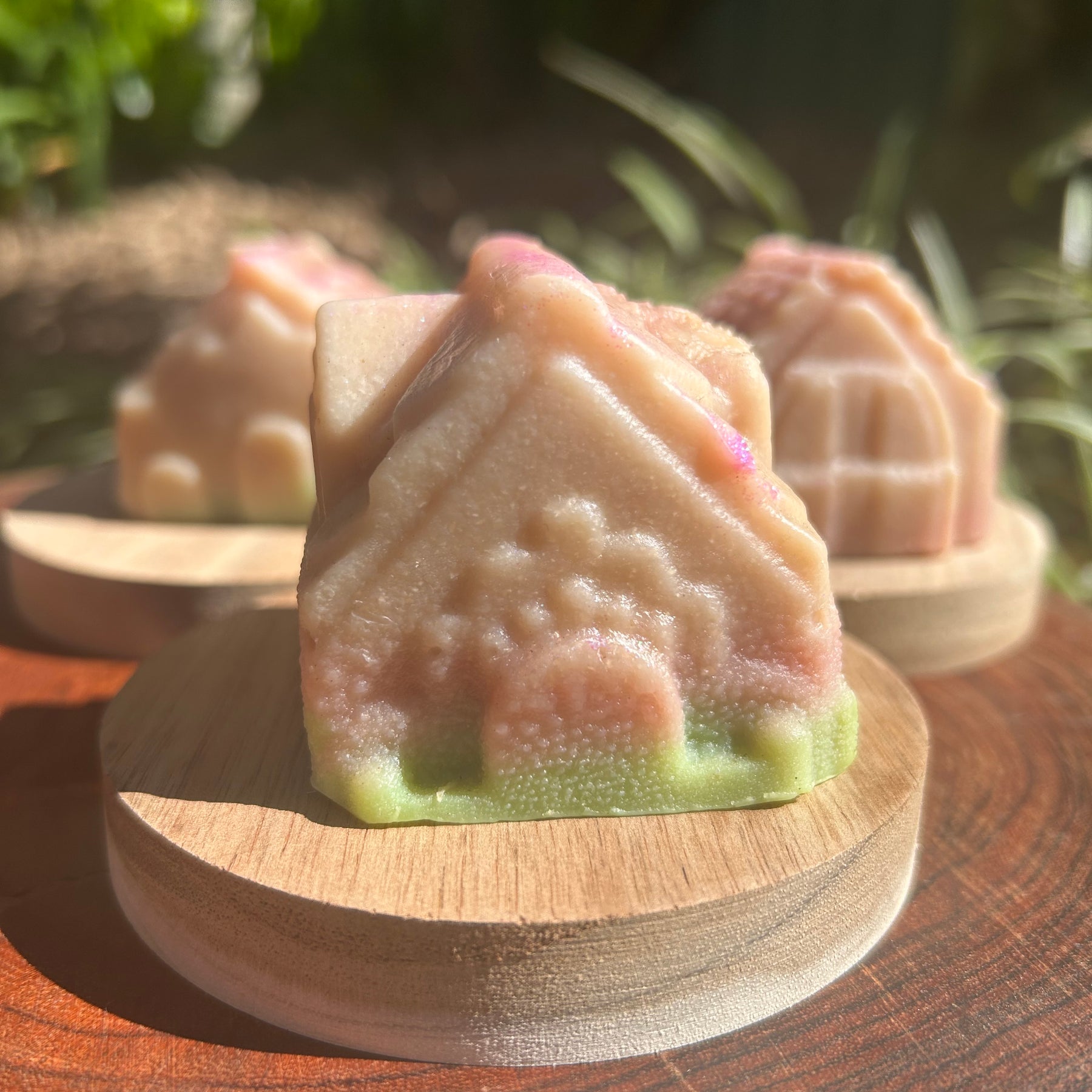 Handmade Christmas Soap Elf House | Natural Holiday Gift | Festive Glitter