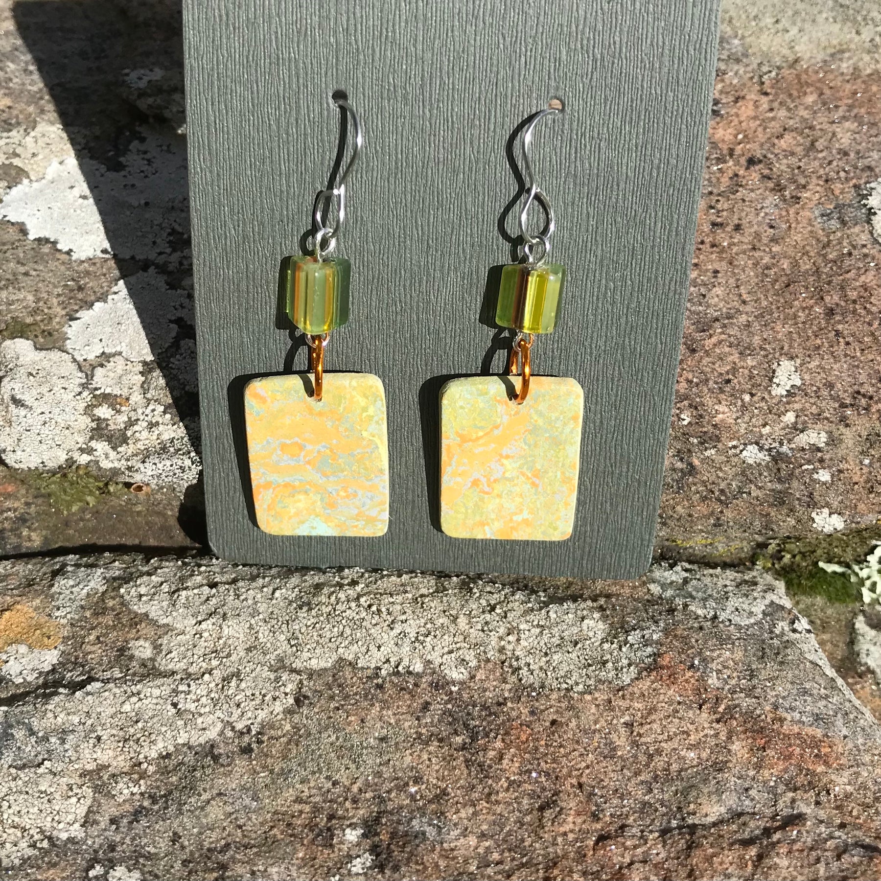 HANDMADE EARRINGS MADE WITH FLOORING