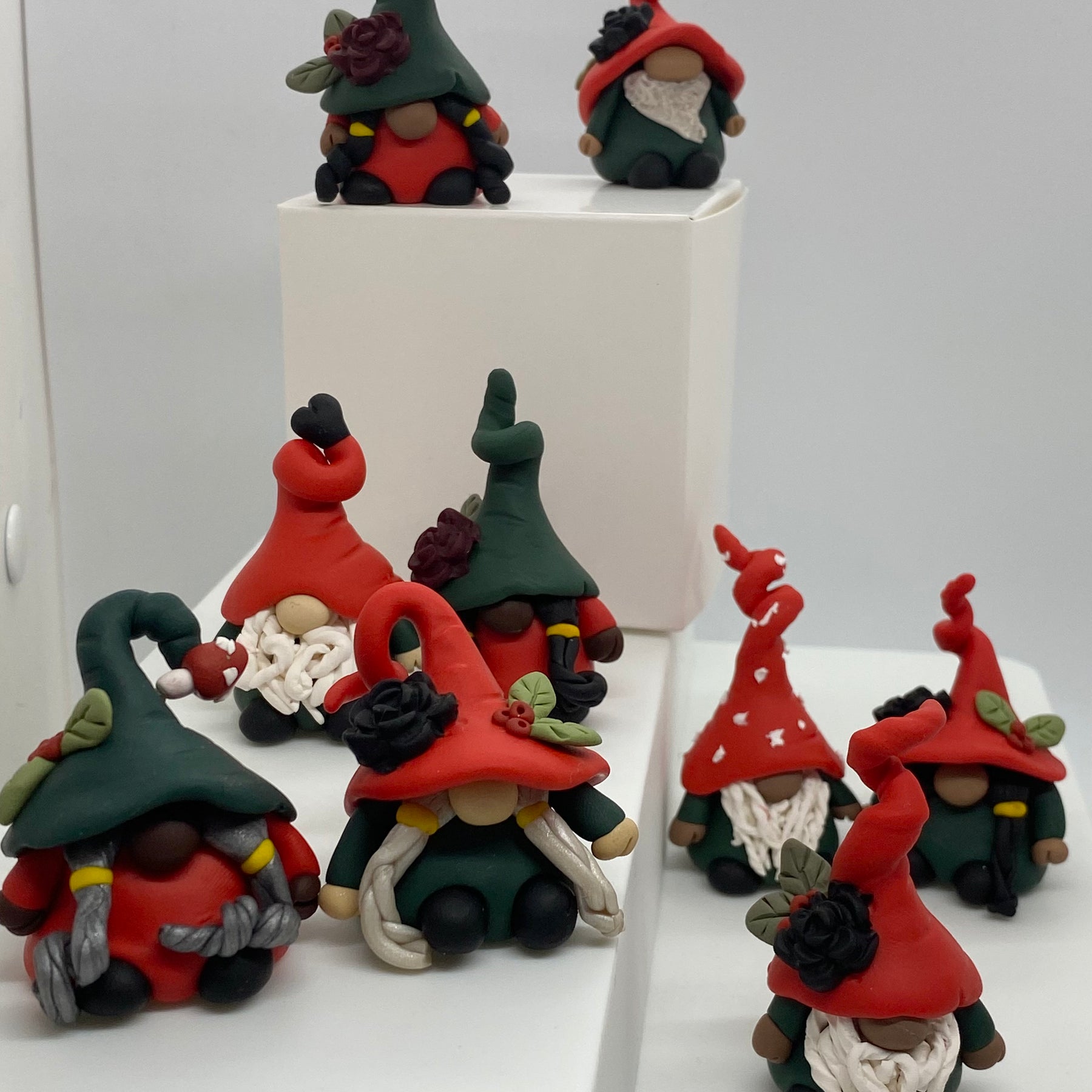 Single Adult Gnome – Handcrafted Ornament or Desk Friend