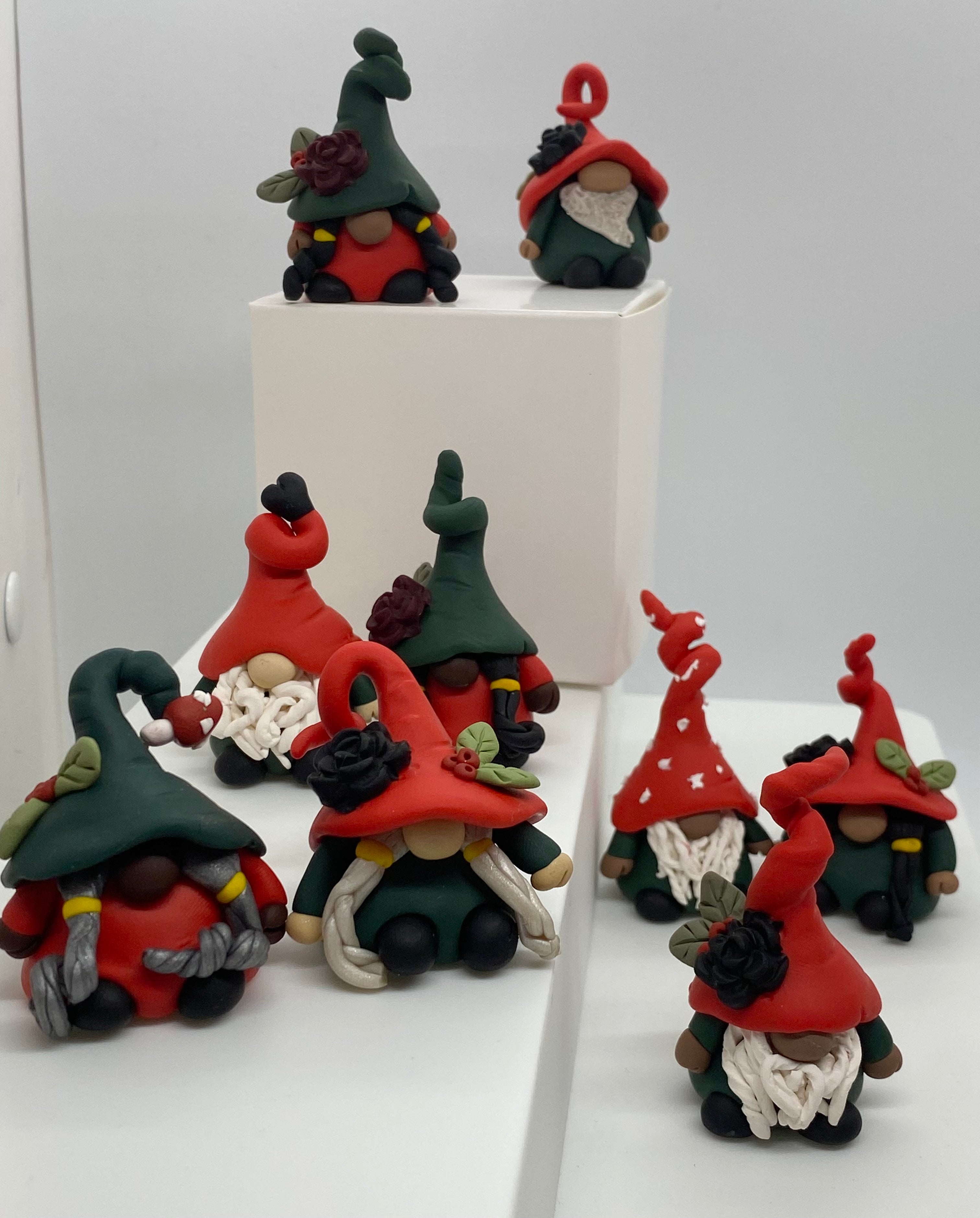 Single Adult Gnome – Handcrafted Ornament or Desk Friend