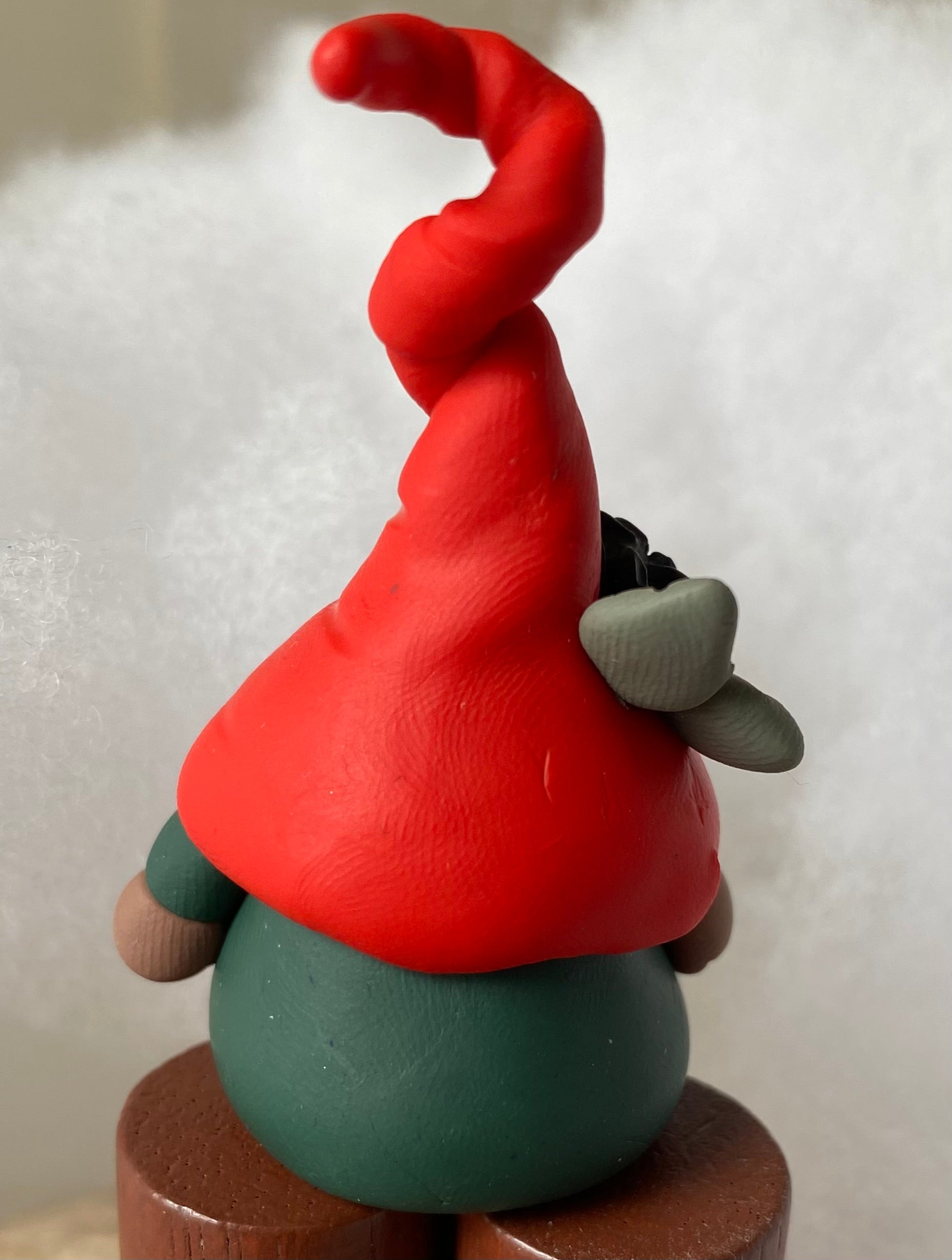 Single Adult Gnome – Handcrafted Ornament or Desk Friend