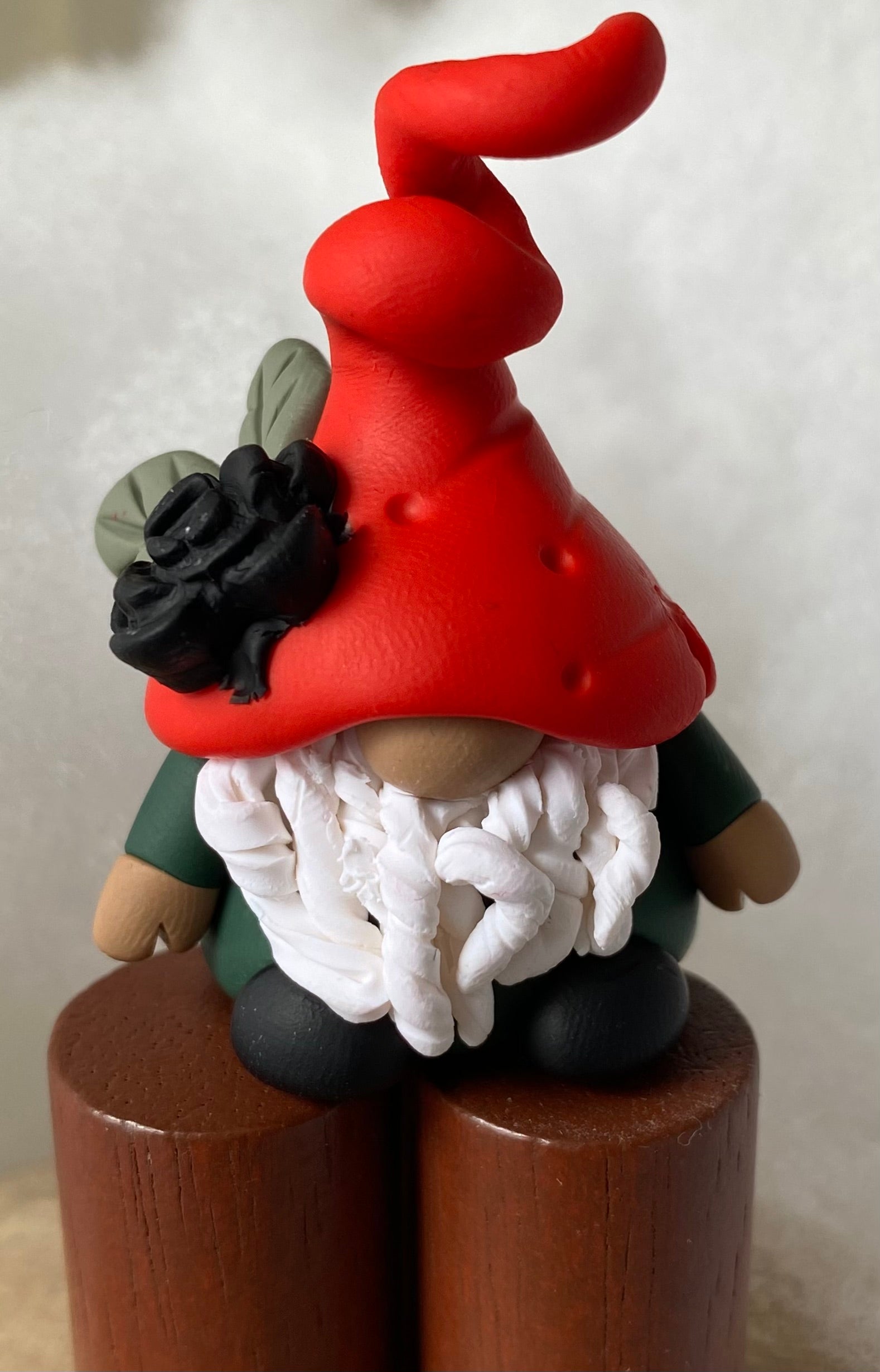 Single Adult Gnome – Handcrafted Ornament or Desk Friend