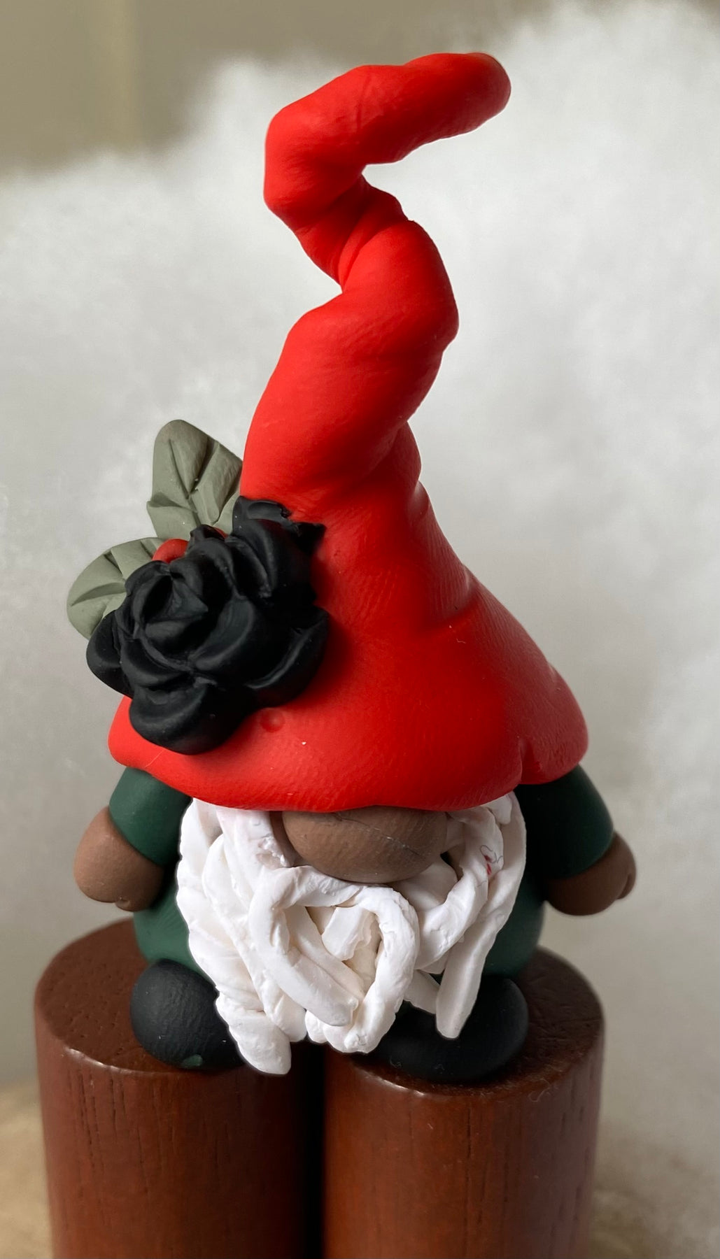 Single Adult Gnome – Handcrafted Ornament or Desk Friend