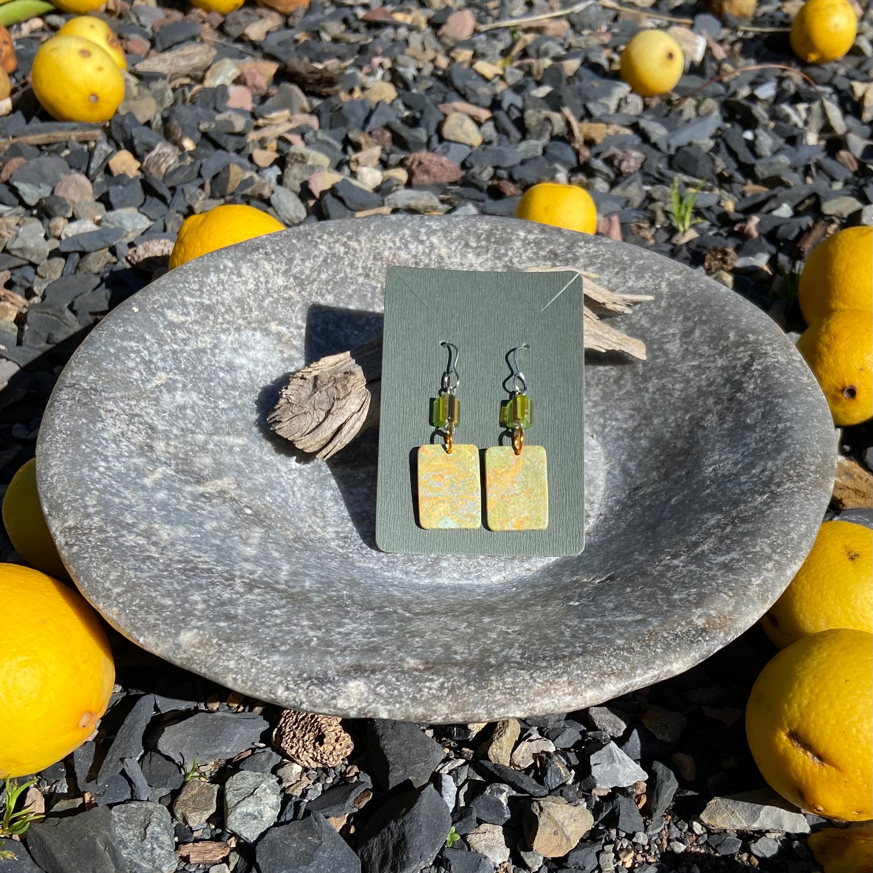 HANDMADE EARRINGS MADE WITH FLOORING