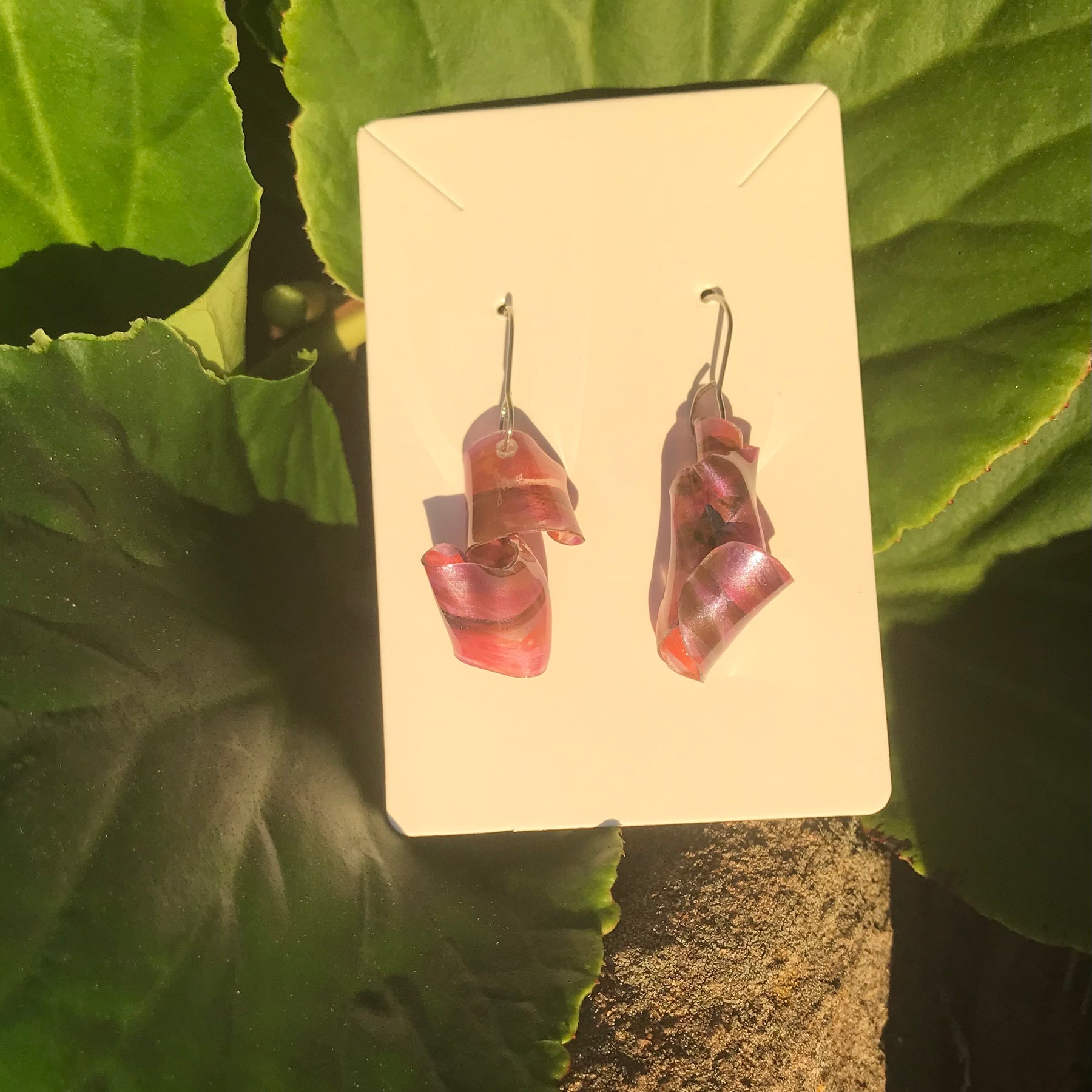 Handmade Upcycled Bottled Water Earrings