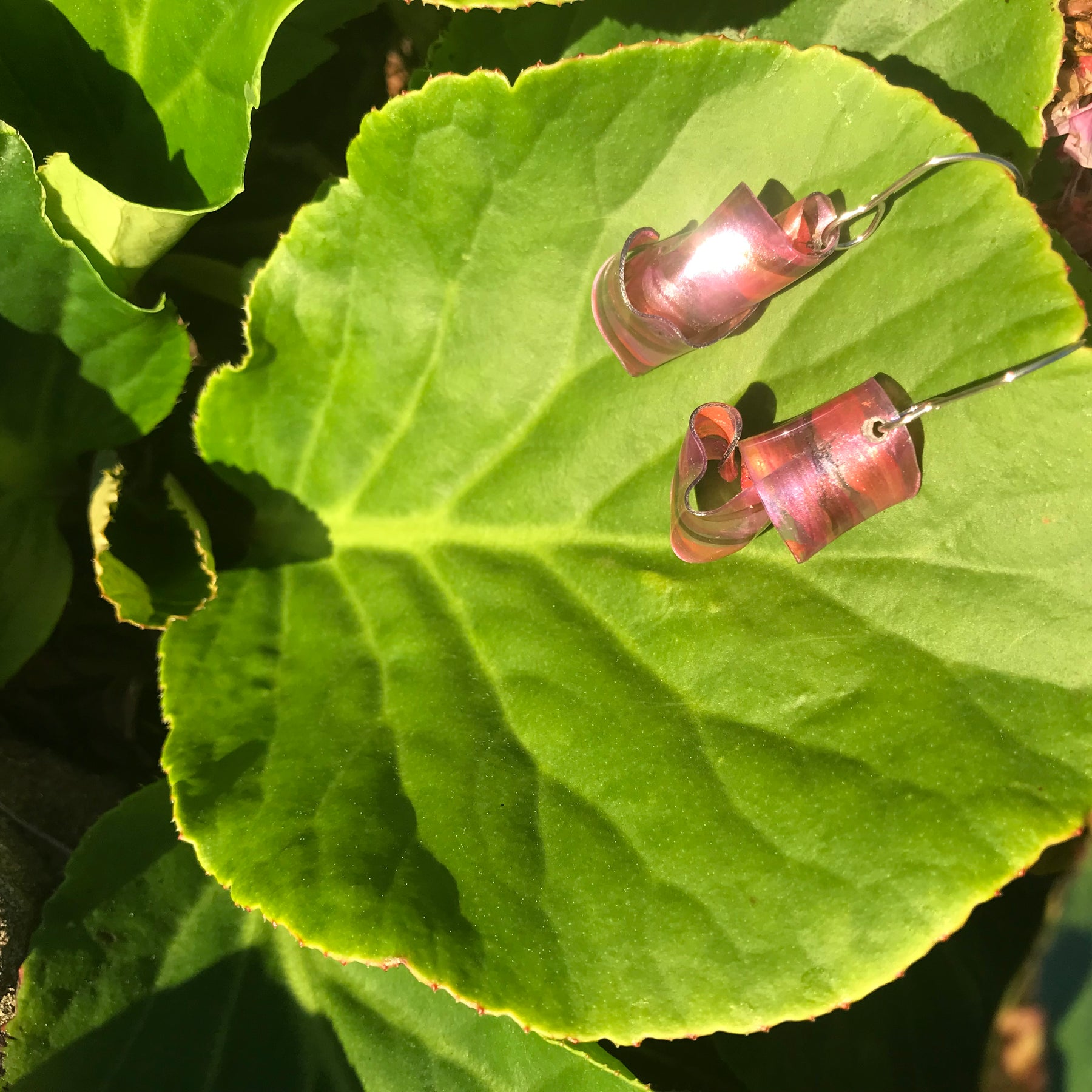 Handmade Upcycled Bottled Water Earrings