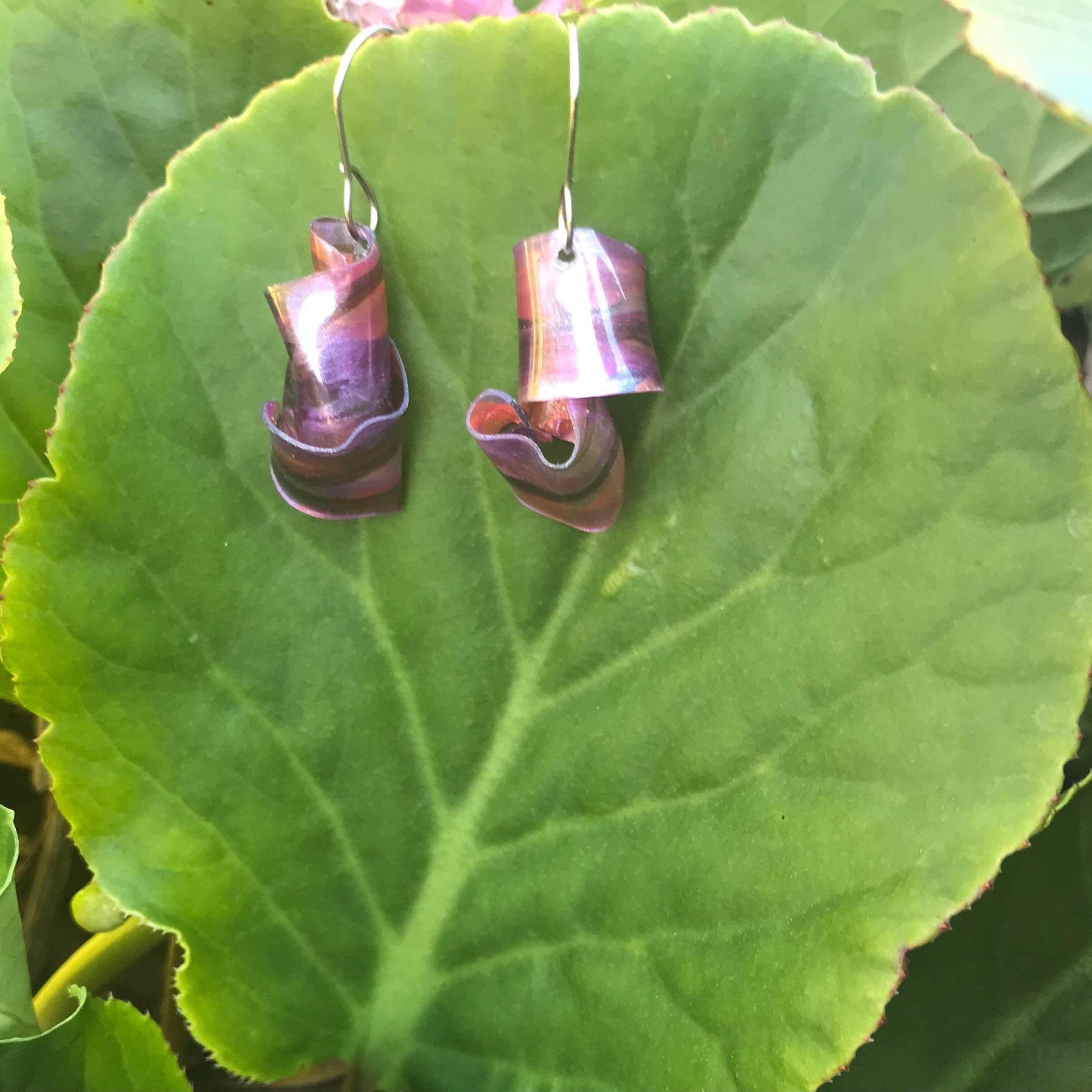 Handmade Upcycled Bottled Water Earrings