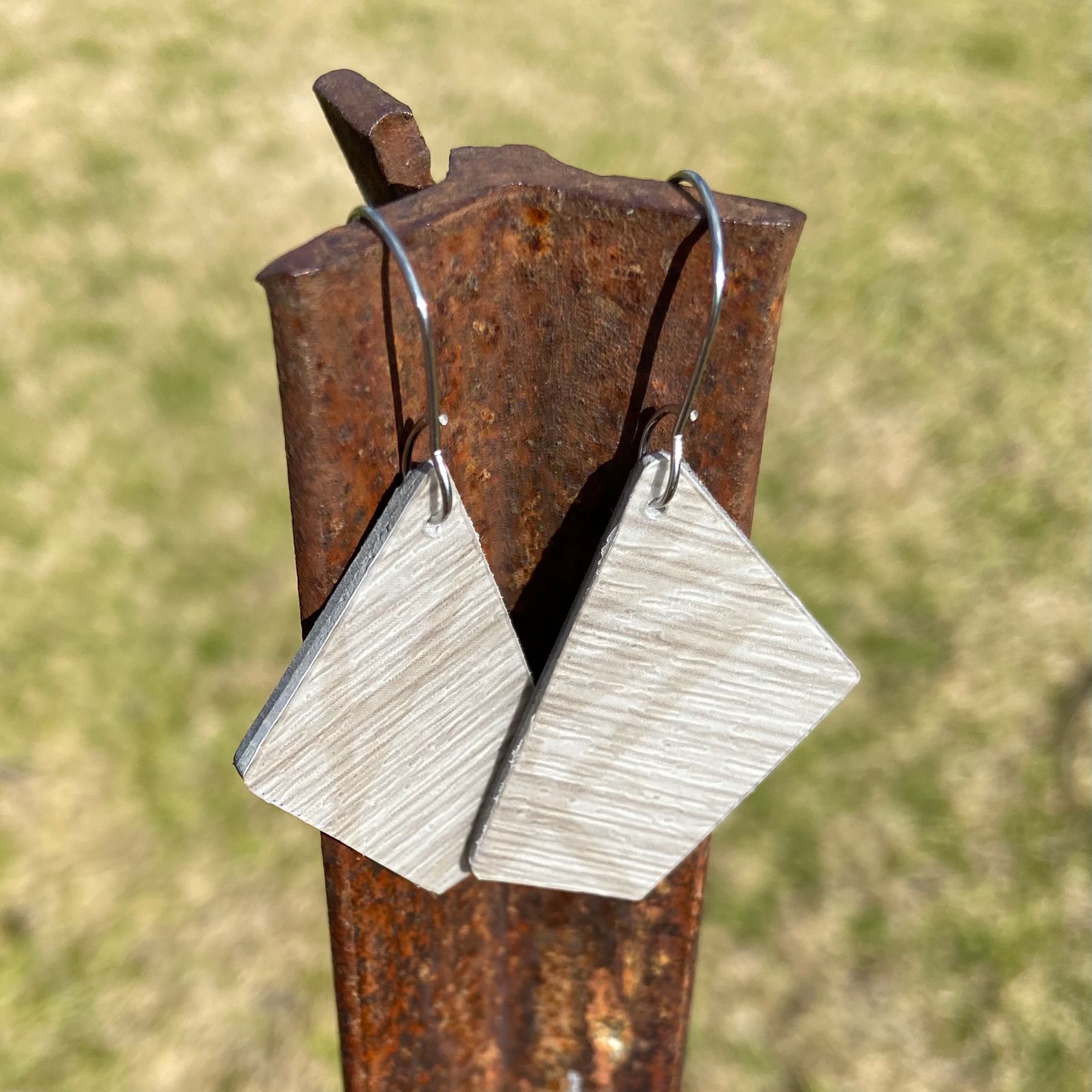 Vinyl Floor Earrings