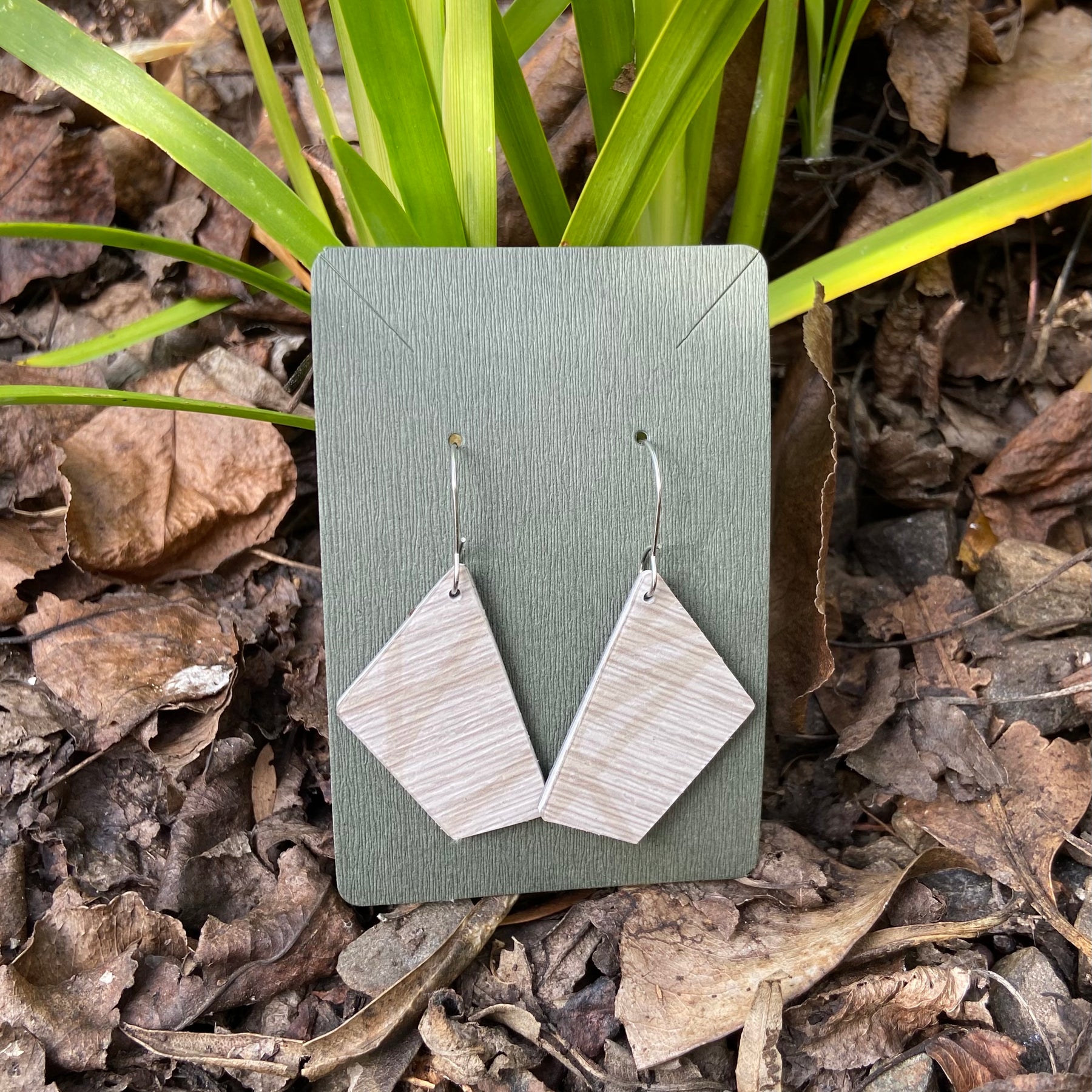 Vinyl Floor Earrings