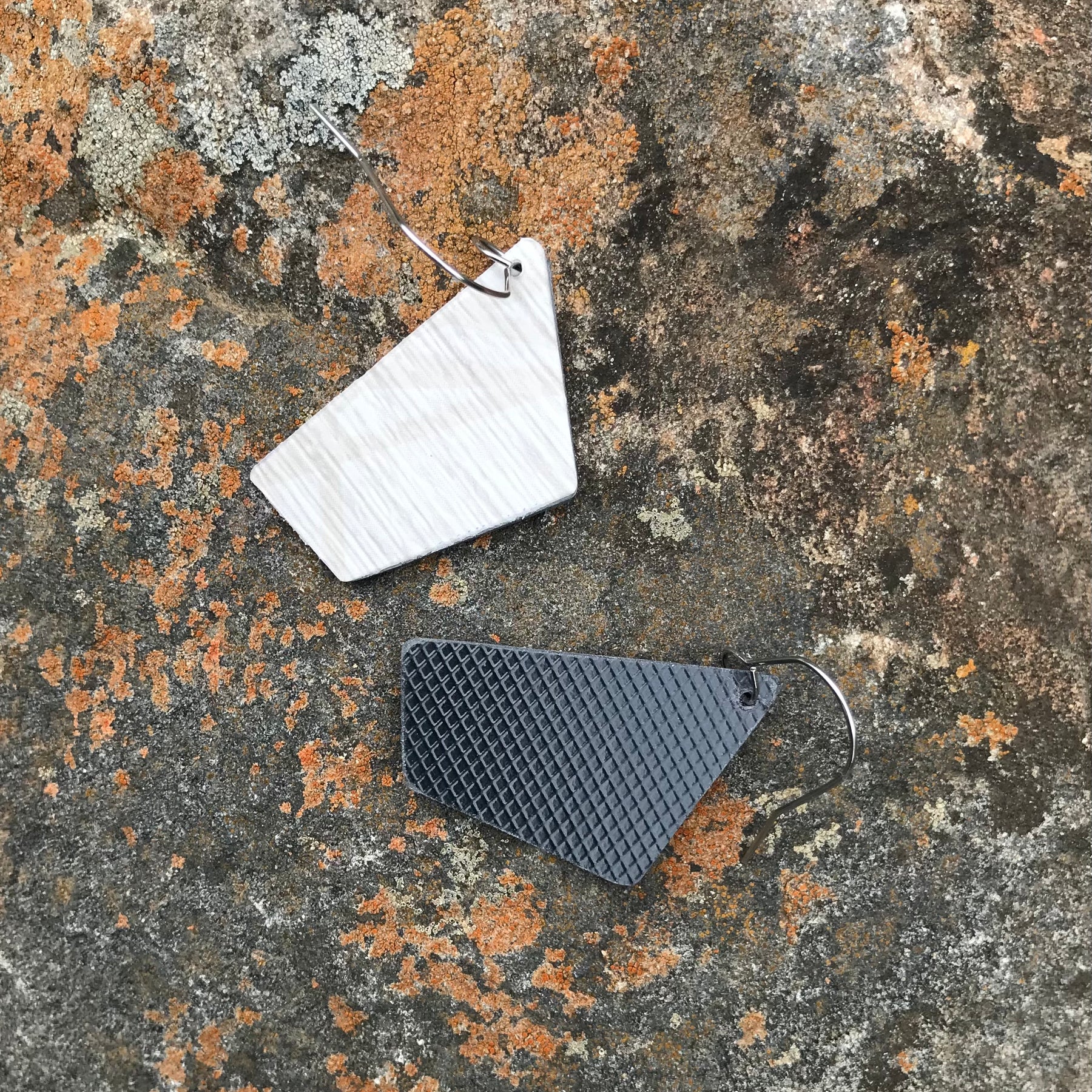 Vinyl Floor Earrings