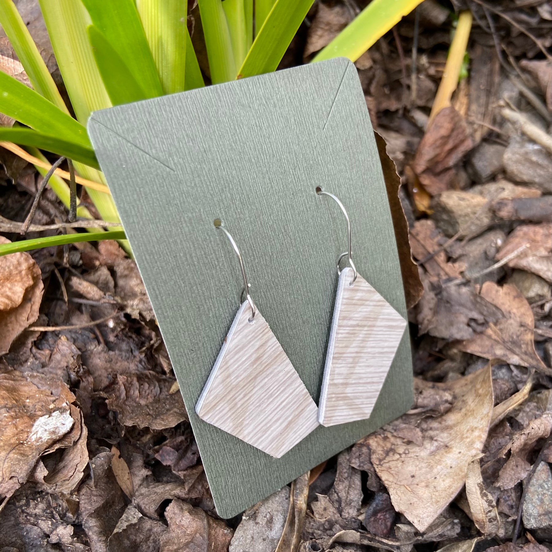 Vinyl Floor Earrings