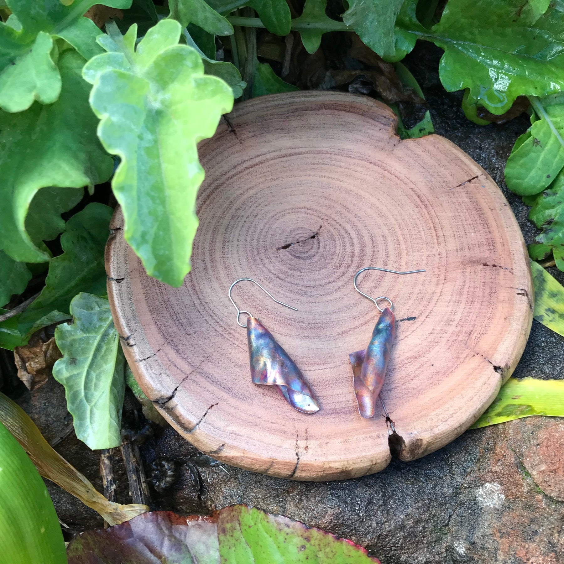 UPCYCLED BOTTLE WATER EARRINGS