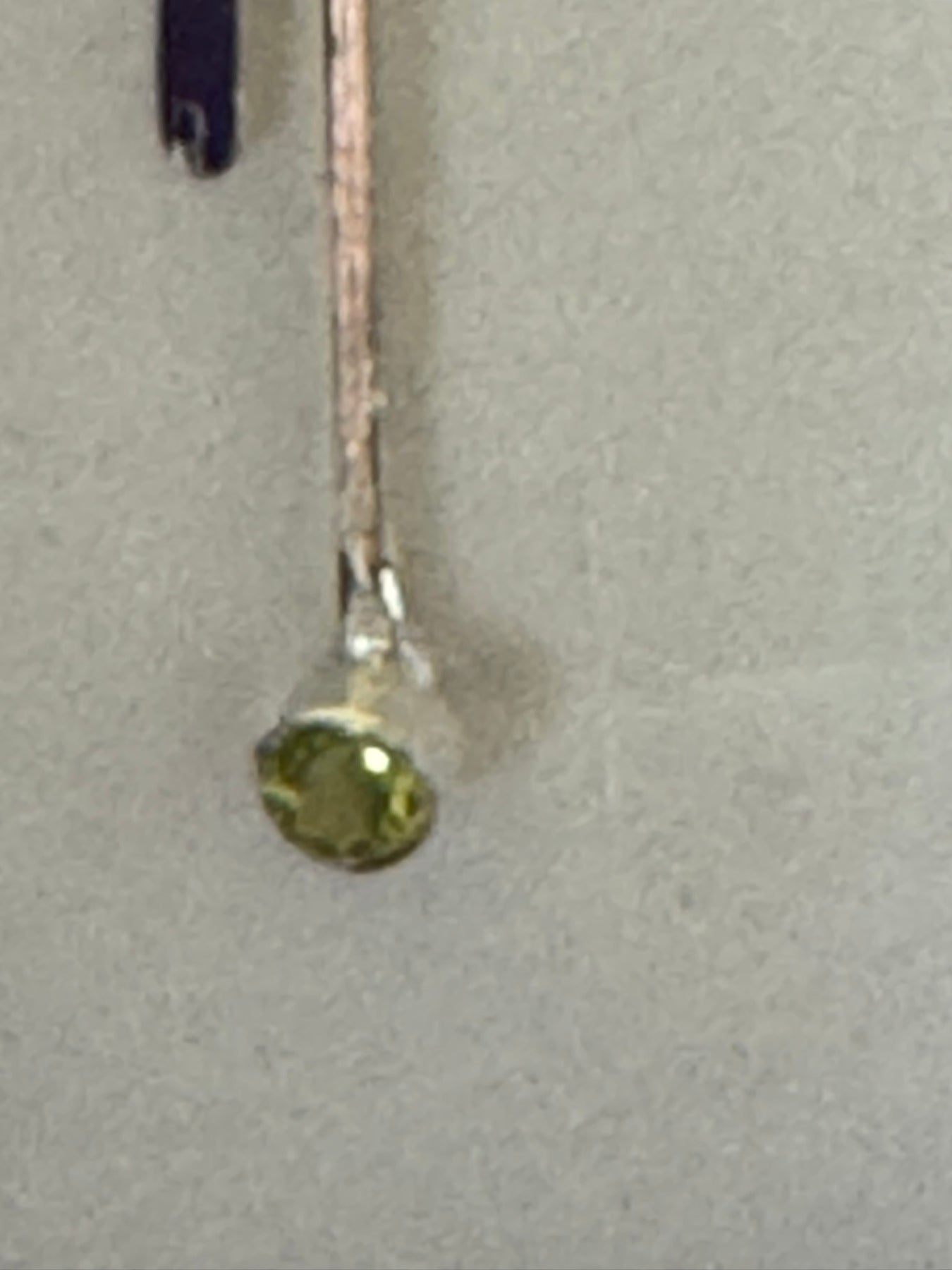 Sterling Silver Drop Earrings with Peridot