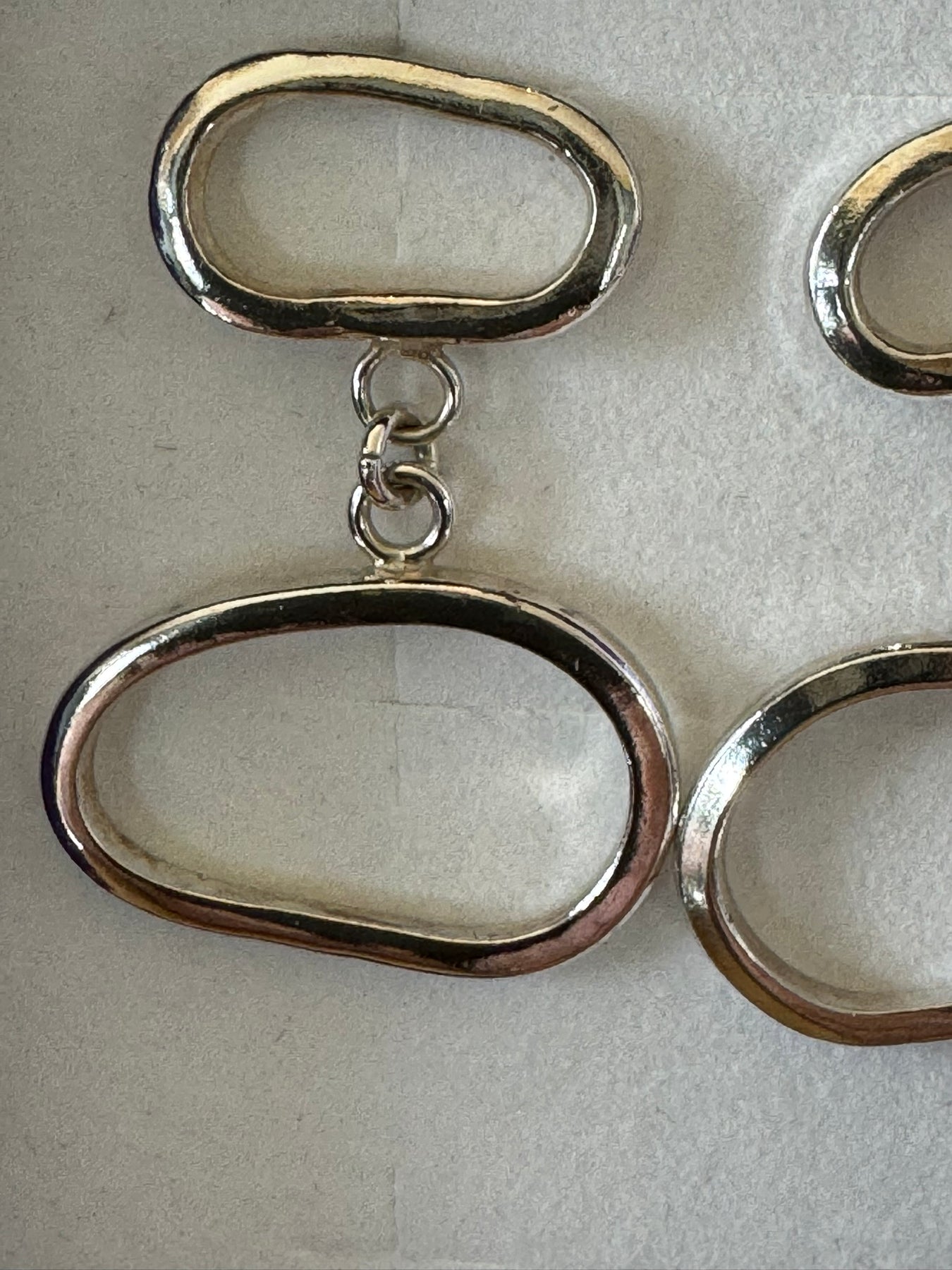 Organic Form Sterling Silver Dangle Earrings