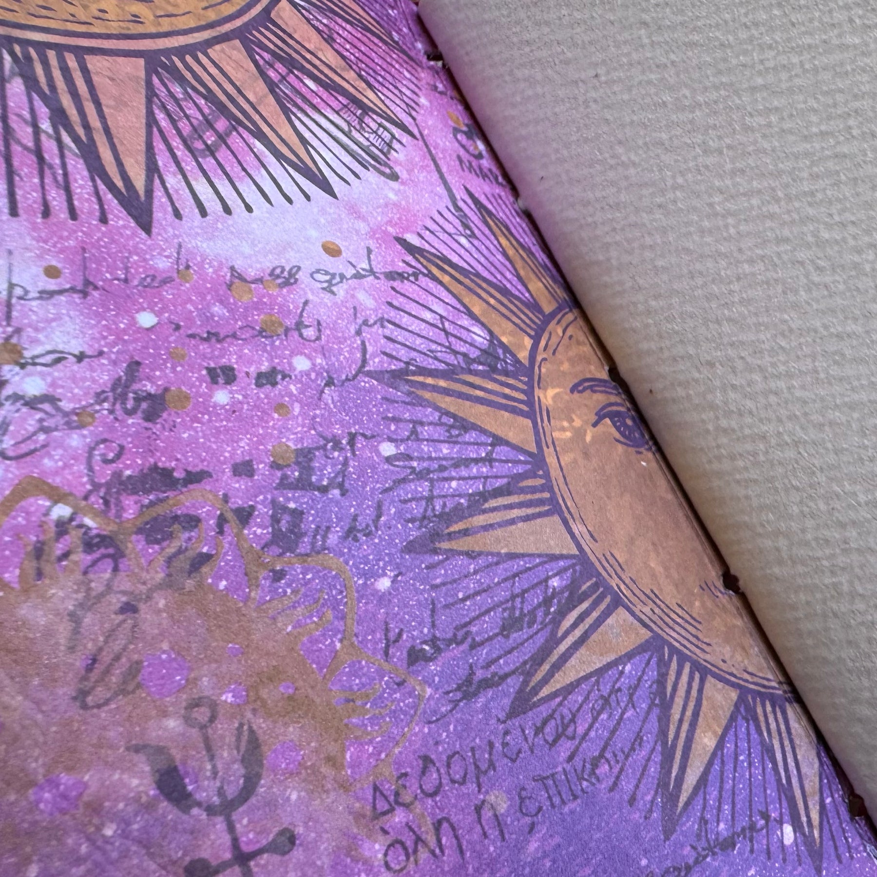 Tan Leather A6 Journal with Tree Charm