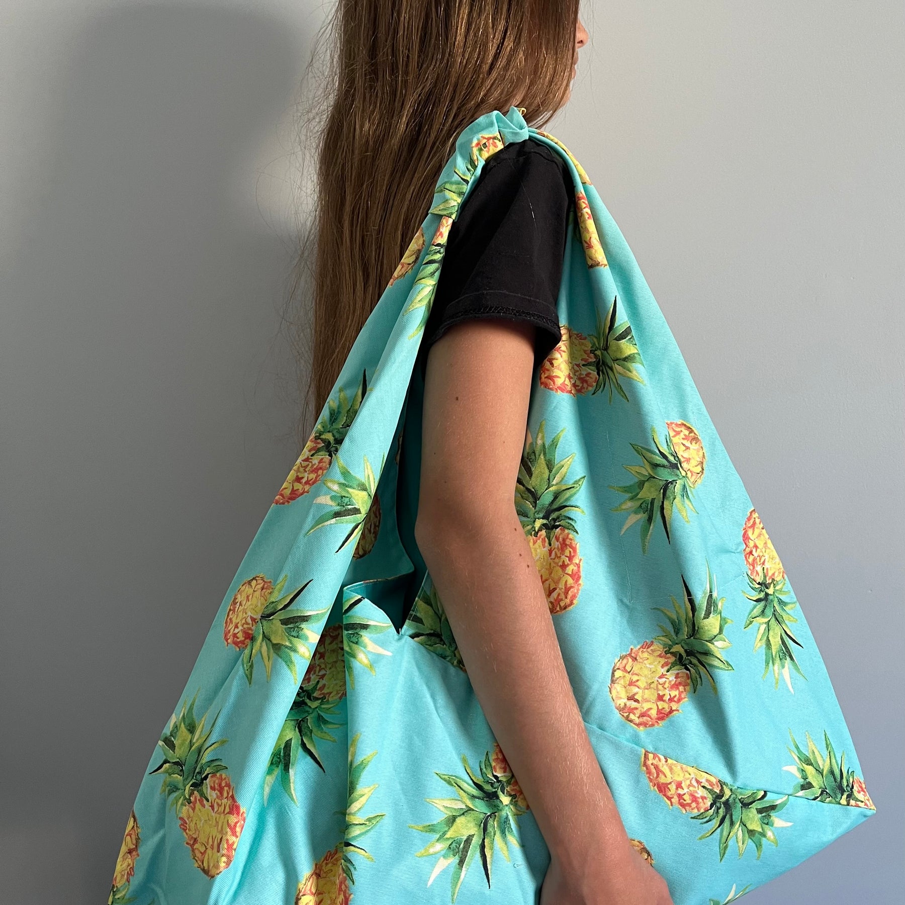 Versatile Handmade Large Tote Bag with pockets | bento bag