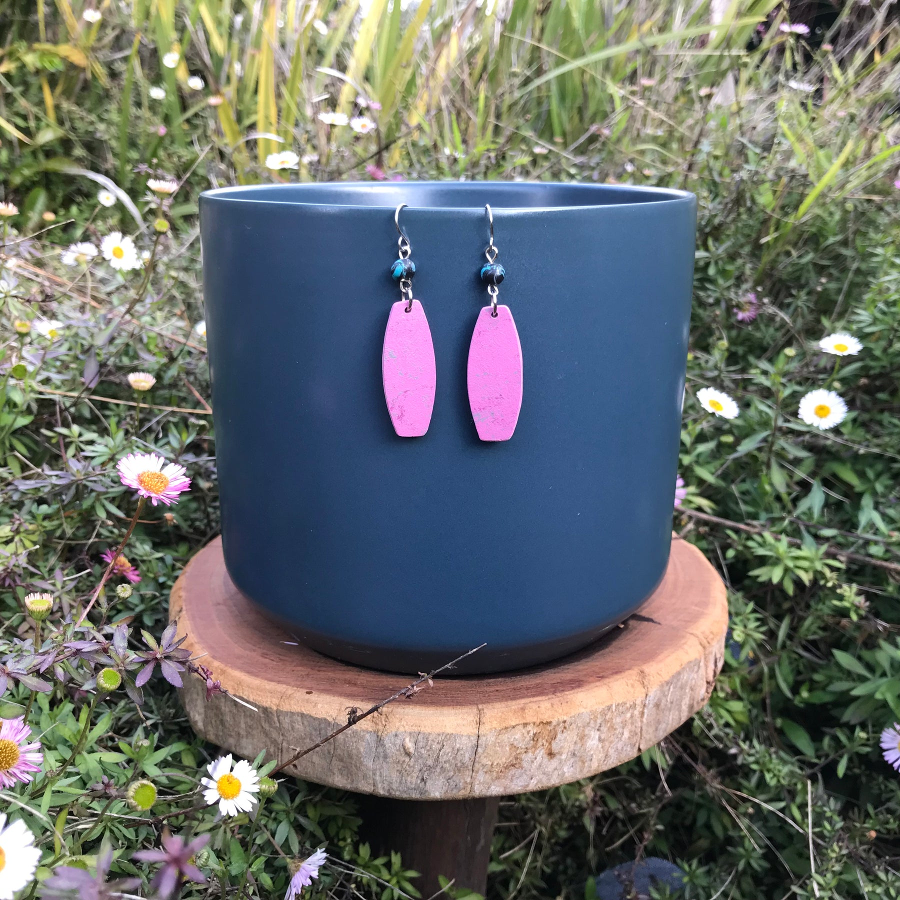 Upcycled  Flooring Earrings