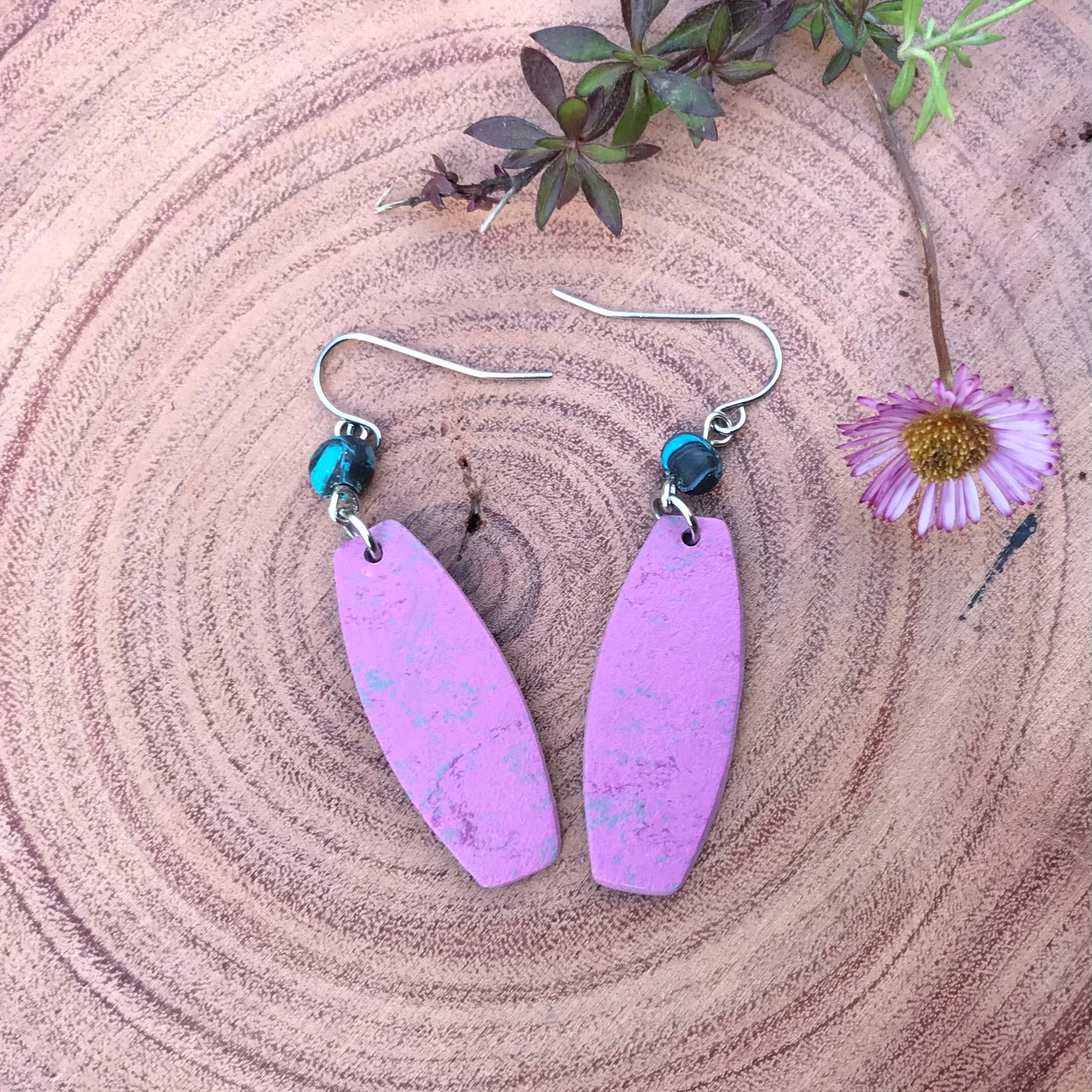 Upcycled  Flooring Earrings