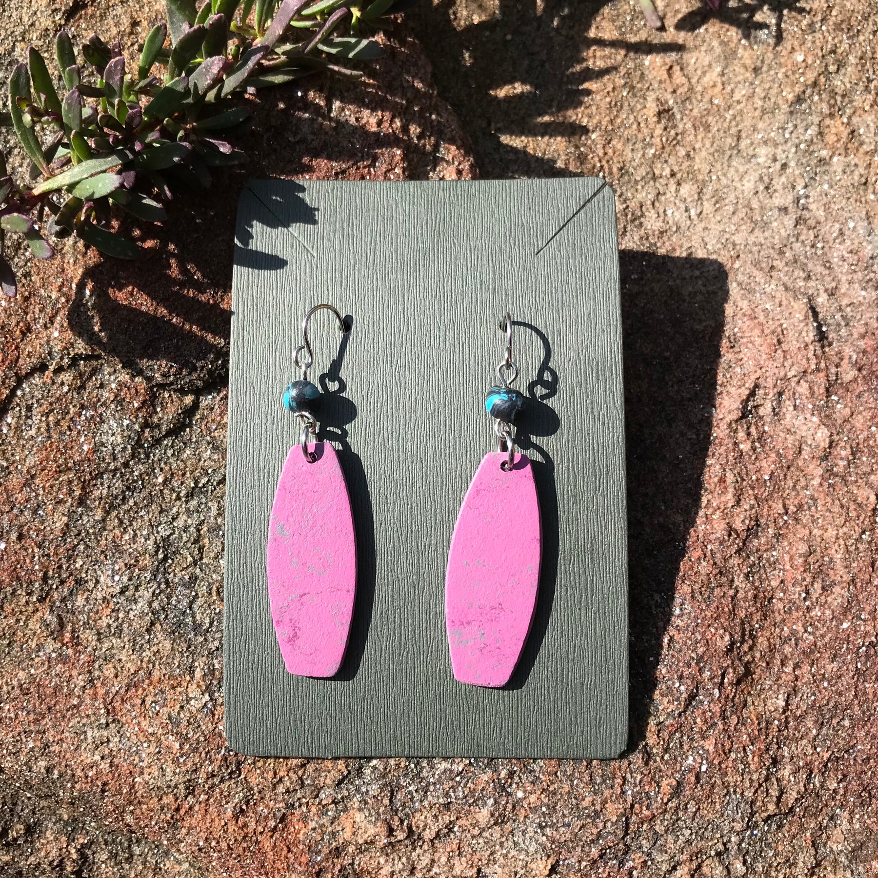 Upcycled  Flooring Earrings