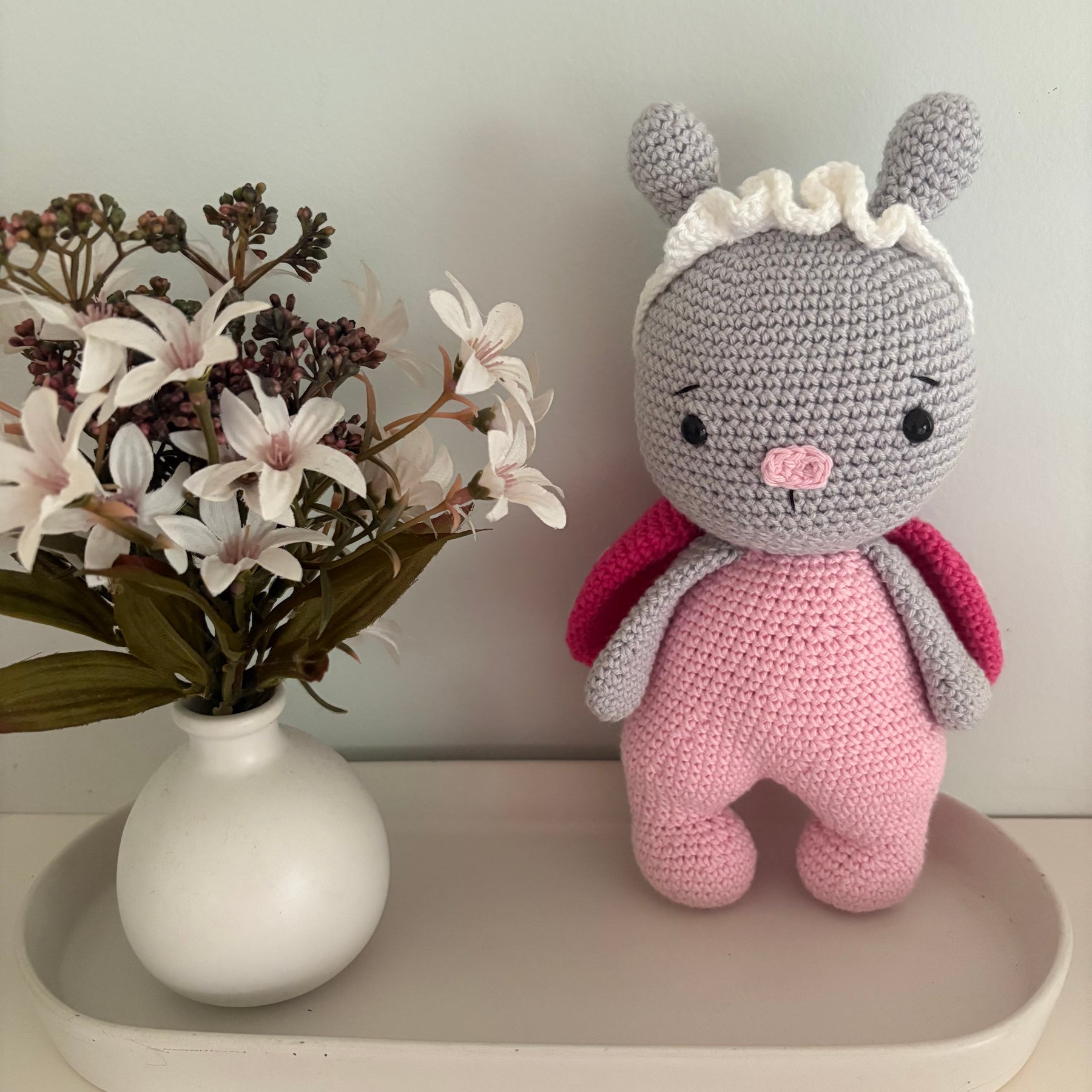 Crochet bee and ladybird
