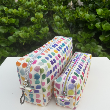 Bilby Pouch - Flowers Wee Colour Library Multi Bluebellgray (Lewis & Irene)