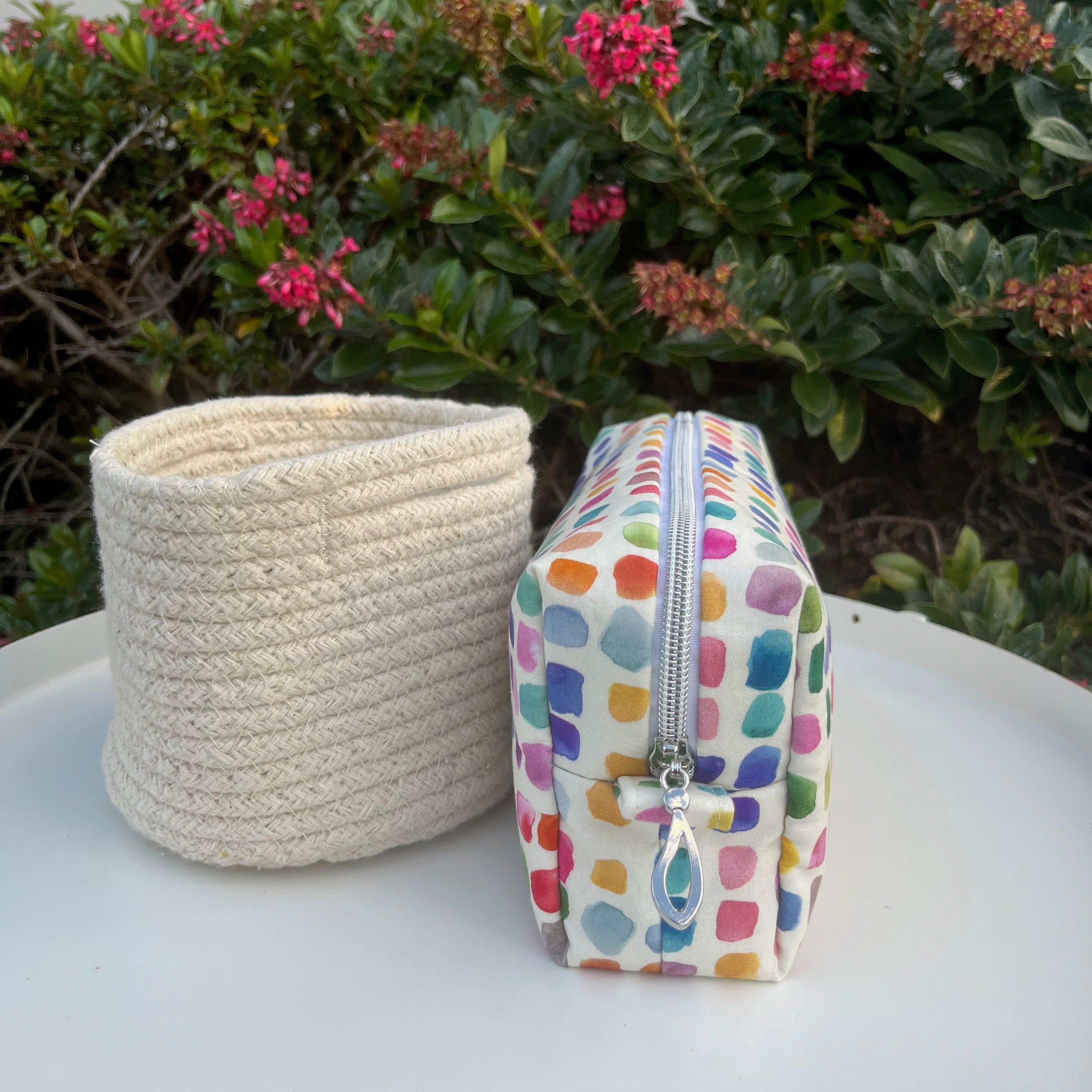 Bilby Pouch - Flowers Wee Colour Library Multi Bluebellgray (Lewis & Irene)