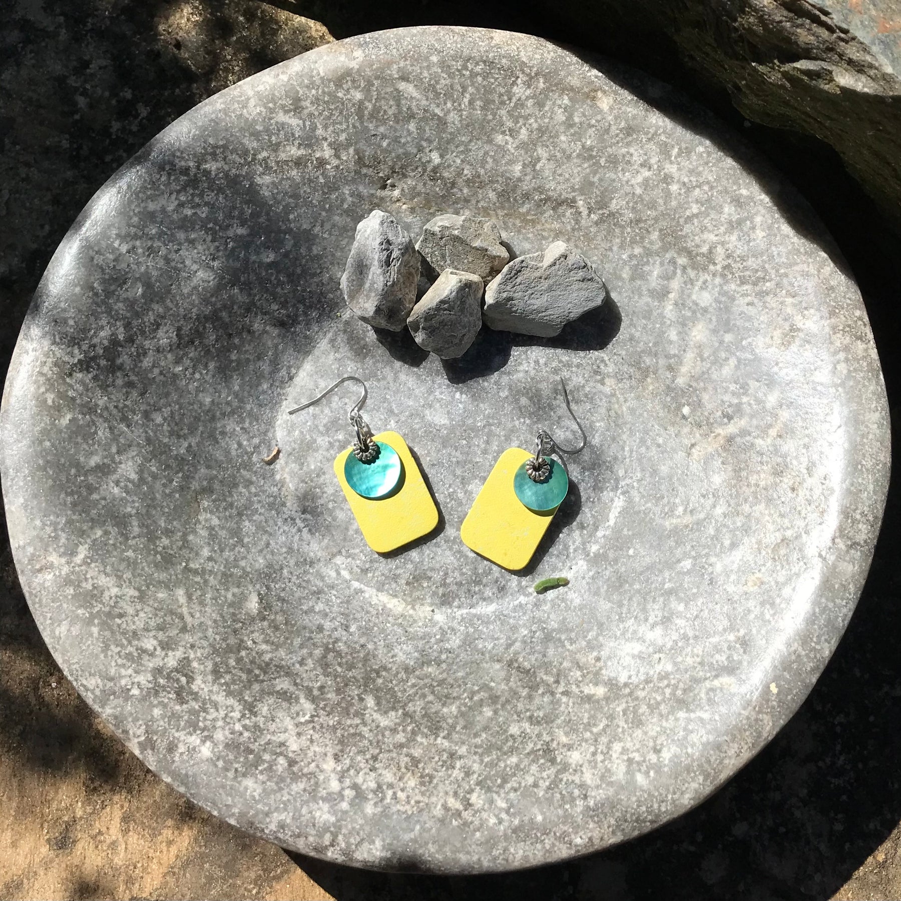 Upcyled Flooring Earrings