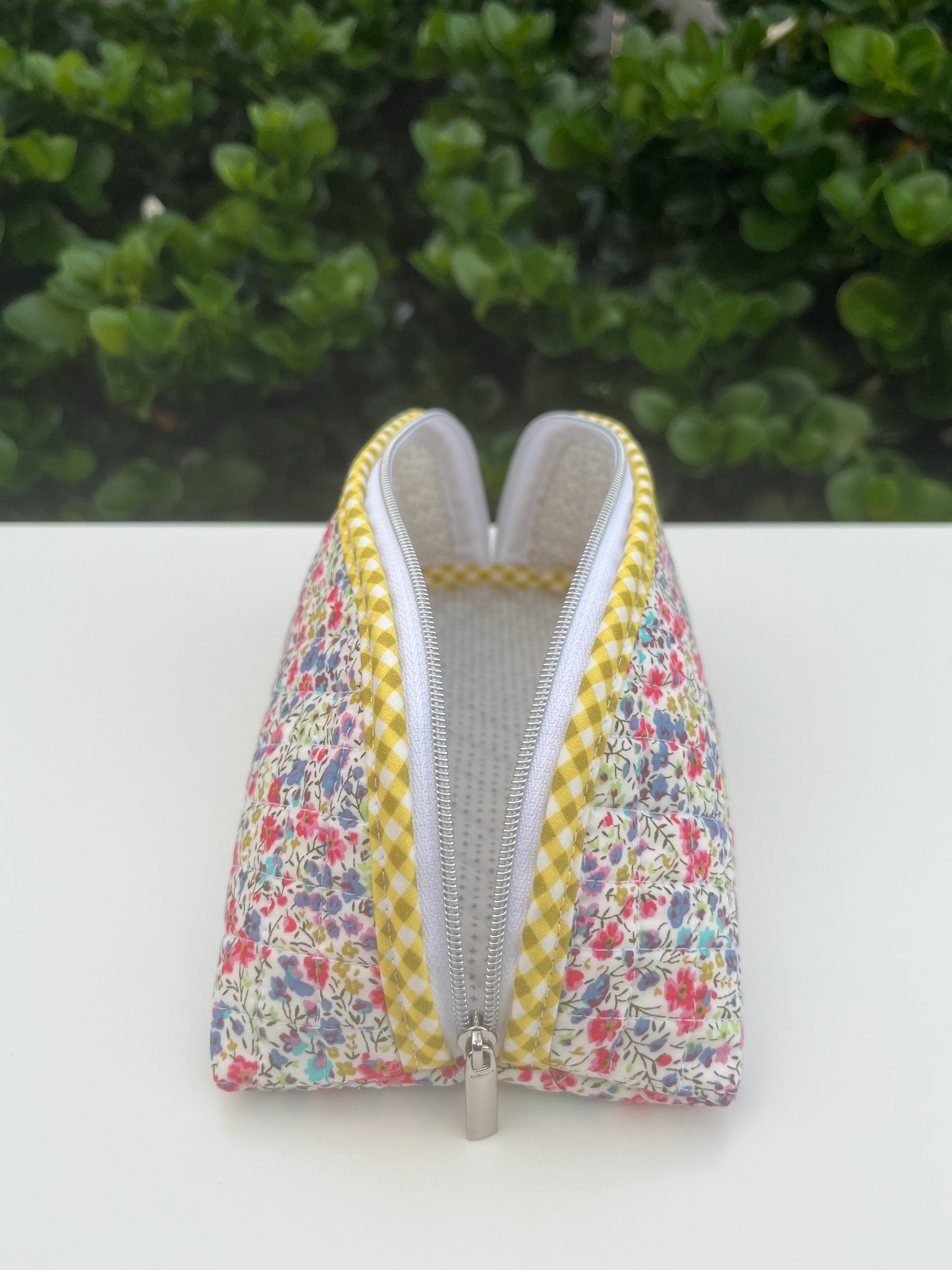 Quilted Trixie Zip Pouch – Liberty 'Phoebe Multi'