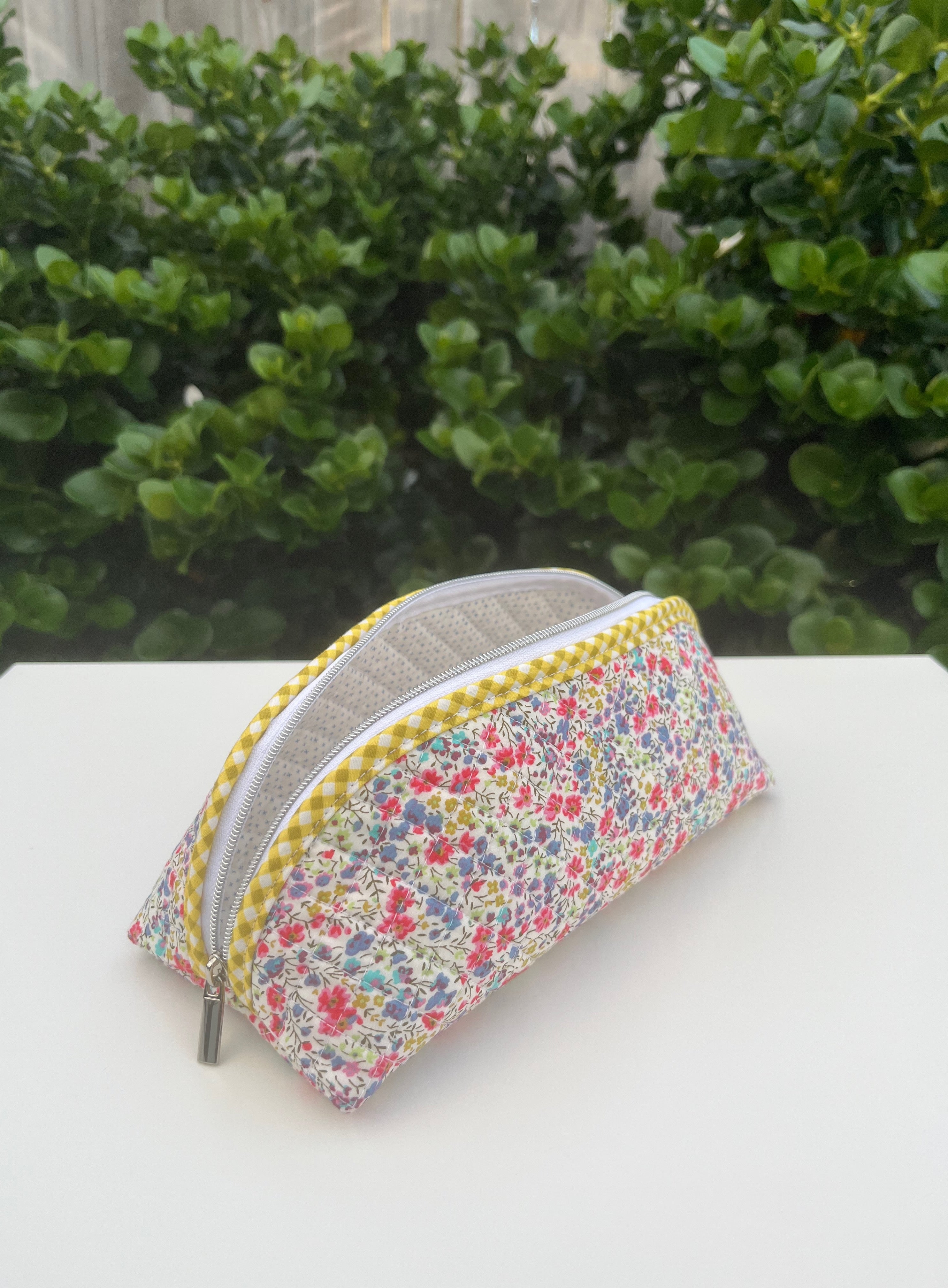 Quilted Trixie Zip Pouch – Liberty 'Phoebe Multi'